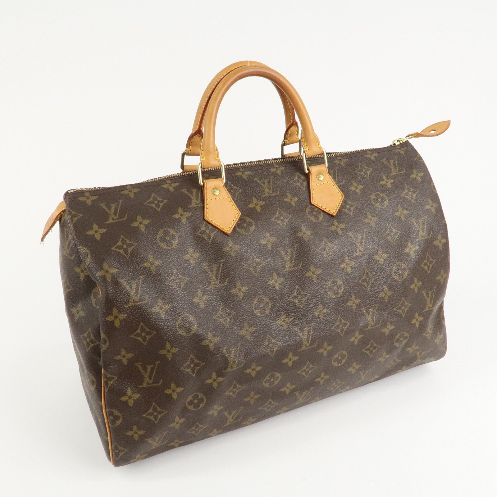 Louis Vuitton Monogram Speedy 40 Hand Bag Boston Bag M41522 Used