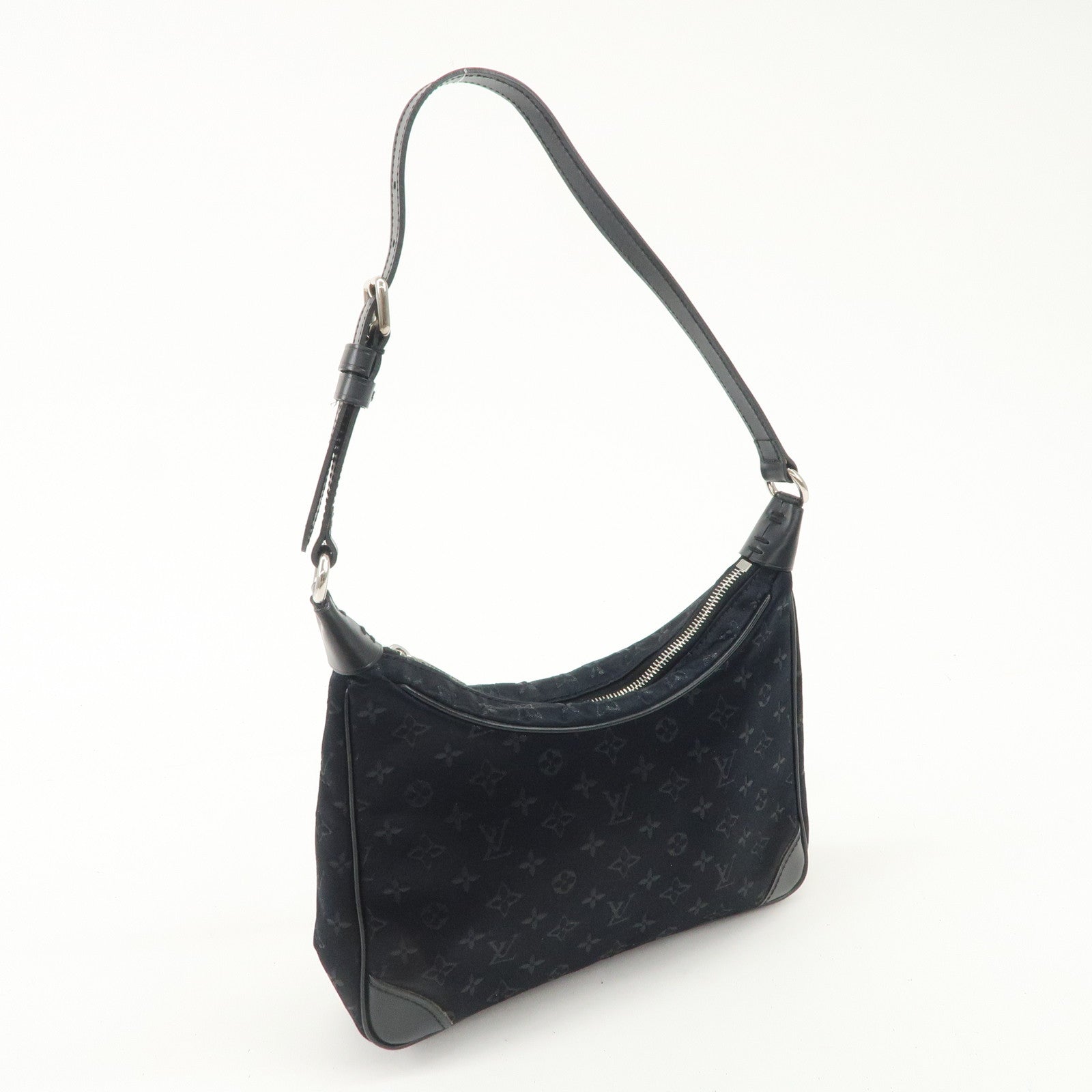 Louis Vuitton Monogram Satin Little Boulogne Hand Bag M92142 Used