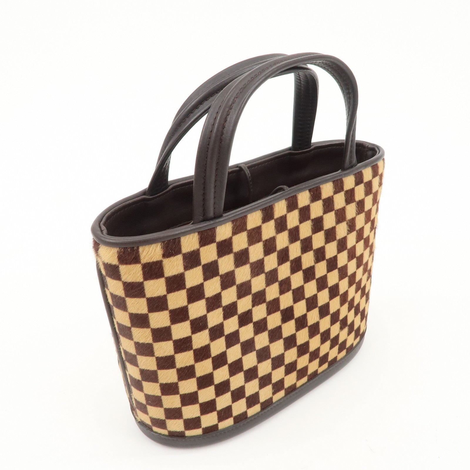 Louis Vuitton Damier Sauvage Impala Hand Bag Brown M92133 Used