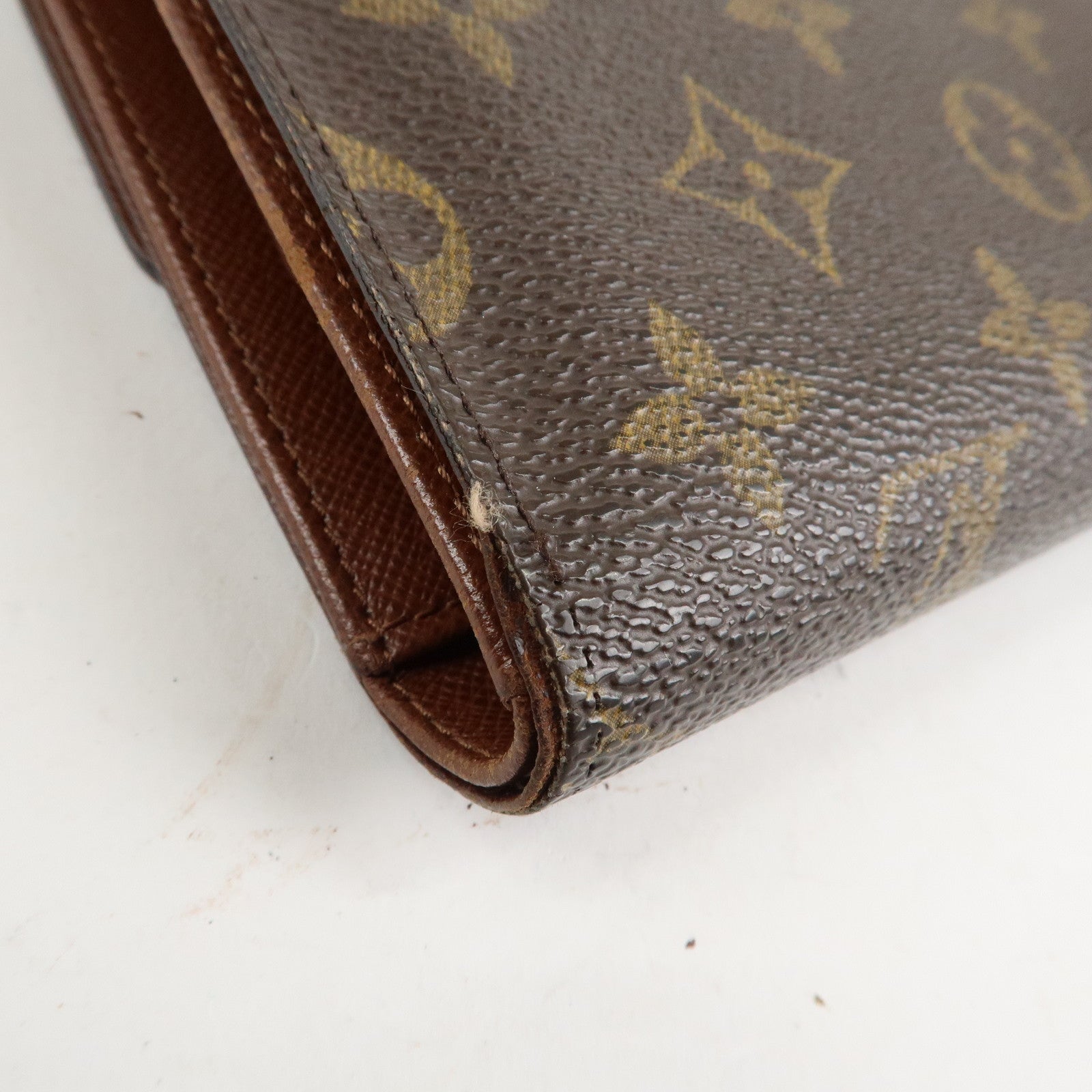 Louis Vuitton Monogram Set of 2 Bi-fold Wallet Brown M61202 Used