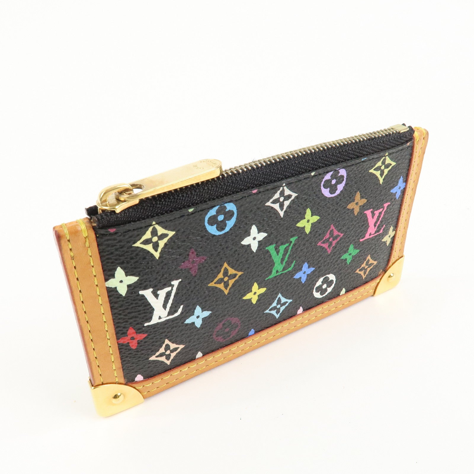 Louis Vuitton Monogram Multicolor Pochette Cles Noir M92654 Used