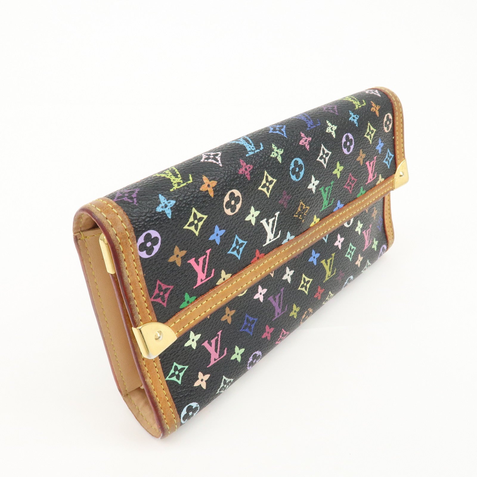 Louis Vuitton Multicolor Porte Trezor International Wallet M92658 Used