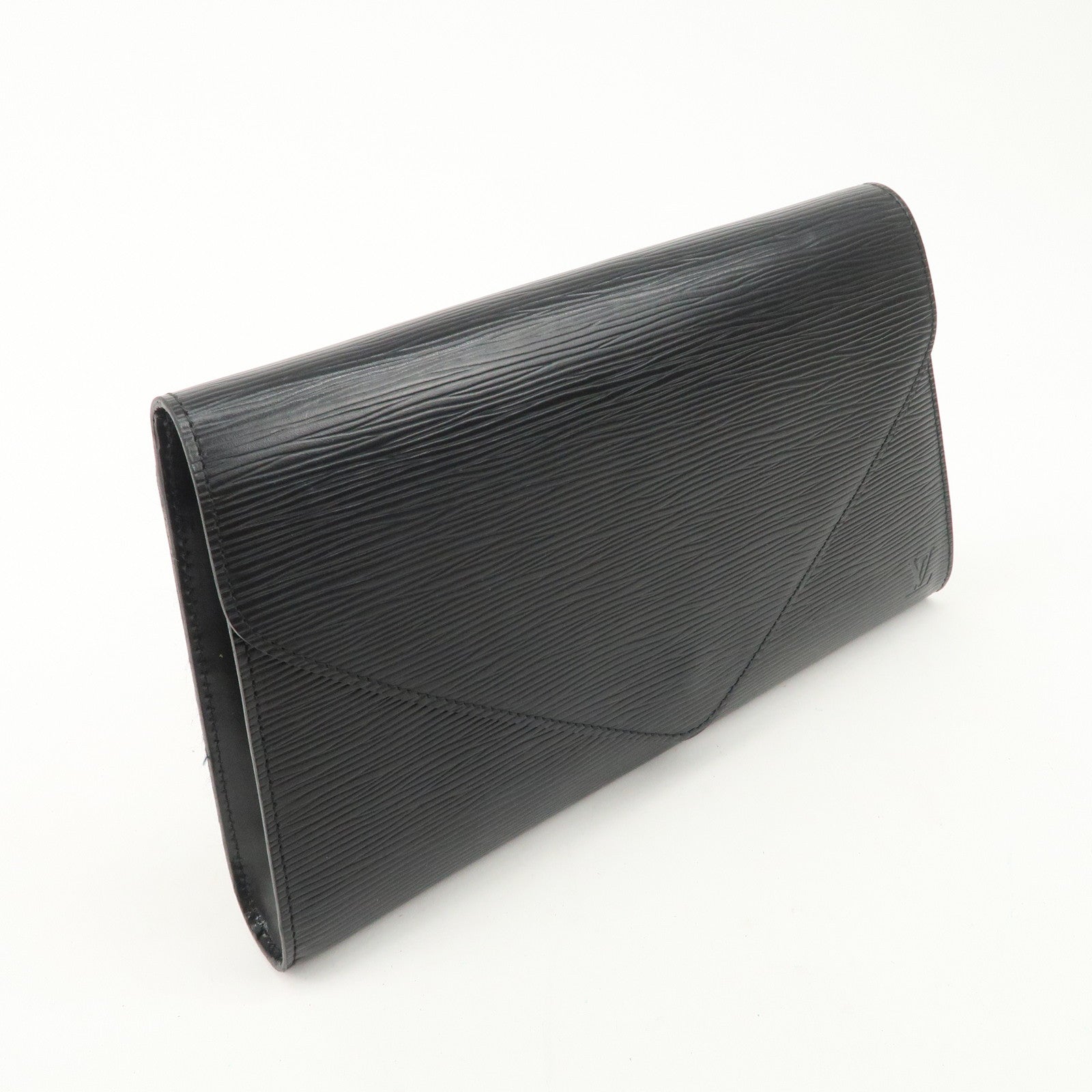 Louis Vuitton Epi Arts Deco Clutch Bag Purse Noir M52632 Used