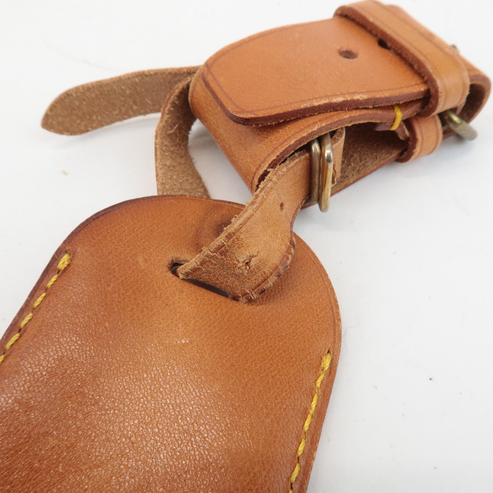 Louis Vuitton Set of 10 Leather Name Tag & Poignet Natural Used