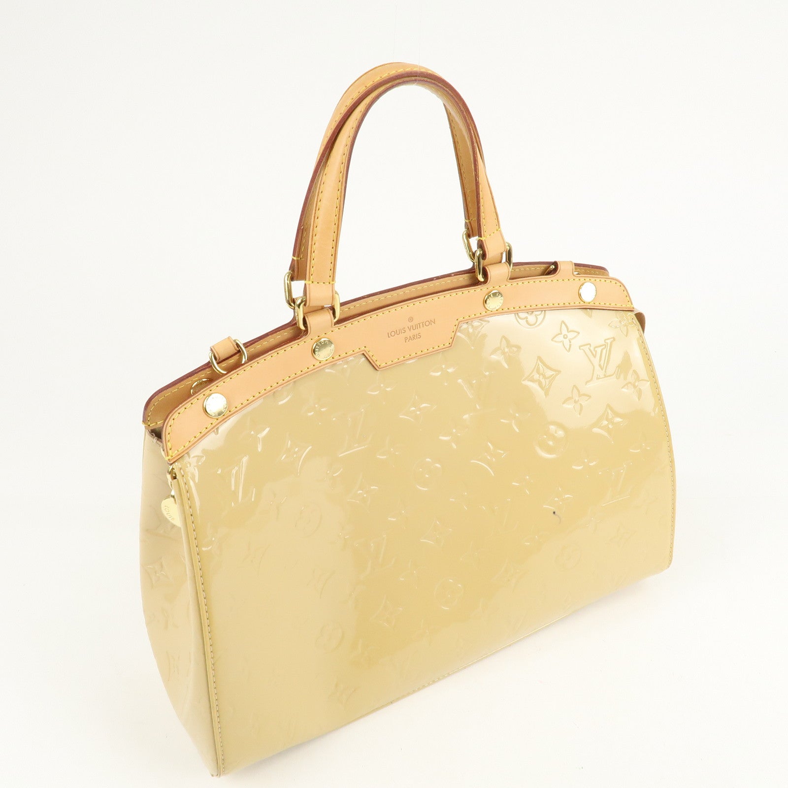 Louis Vuitton Monogram Vernis Blair MM Hand Bag Citrine M90108 Used