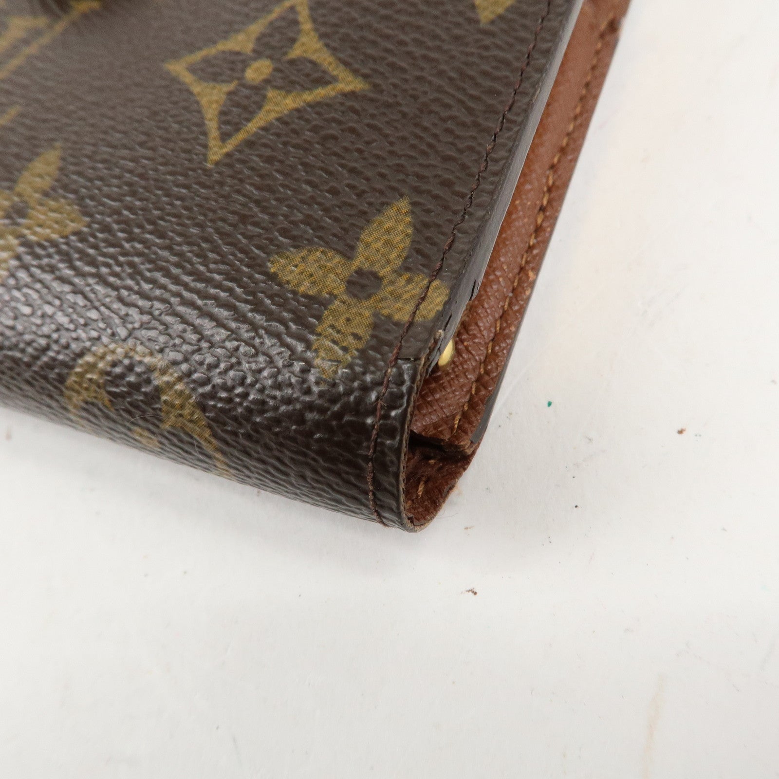 Louis Vuitton Monogram Set of 2 Porte Monnaie Billets Viennois Used