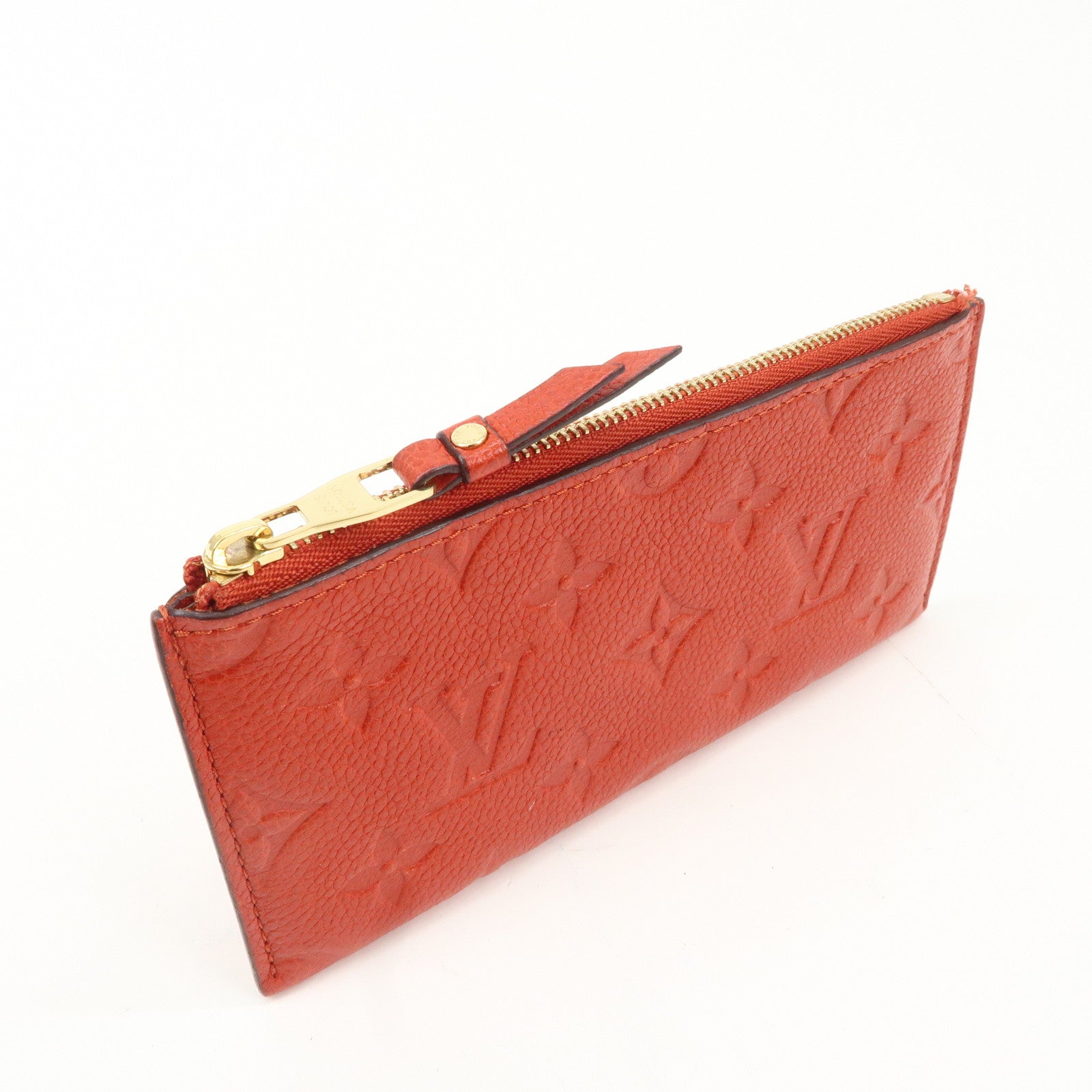 Louis Vuitton Monogram Empreinte Portefeuille Cerise Cion Case Used