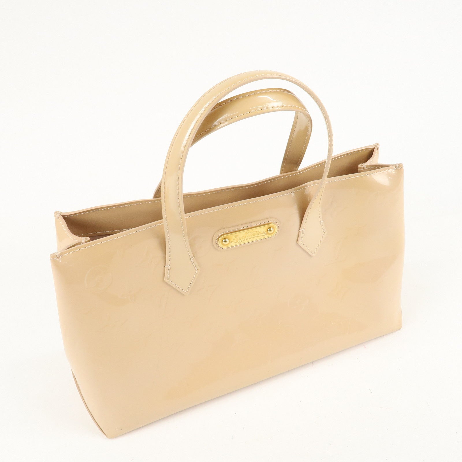Louis Vuitton Monogram Vernis Wilshire PM Hand Bag M91642 Used