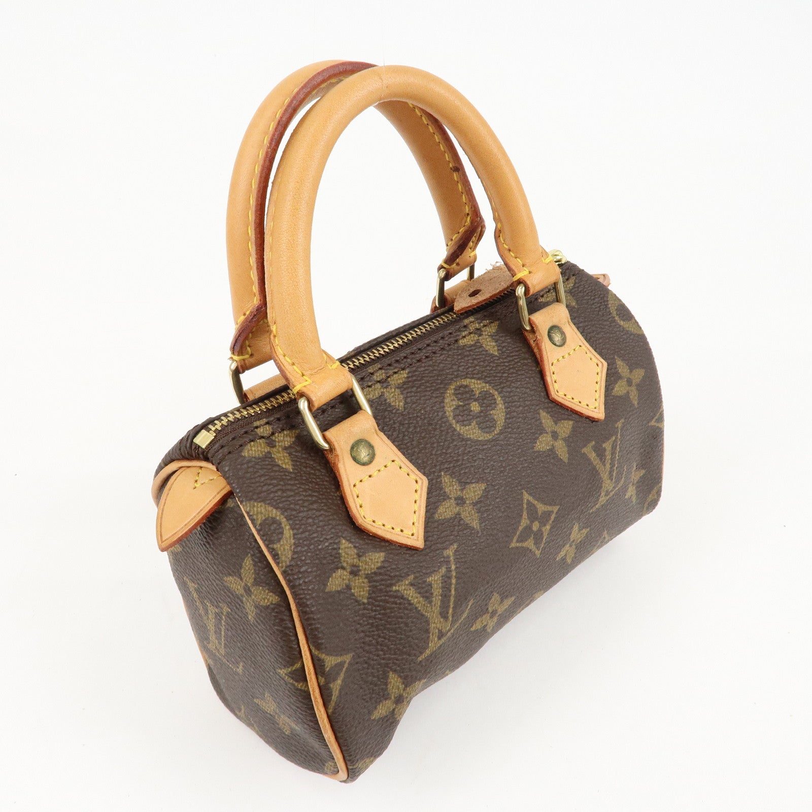 Louis Vuitton Monogram Mini Speedy & Strap M41534 J00145 Used