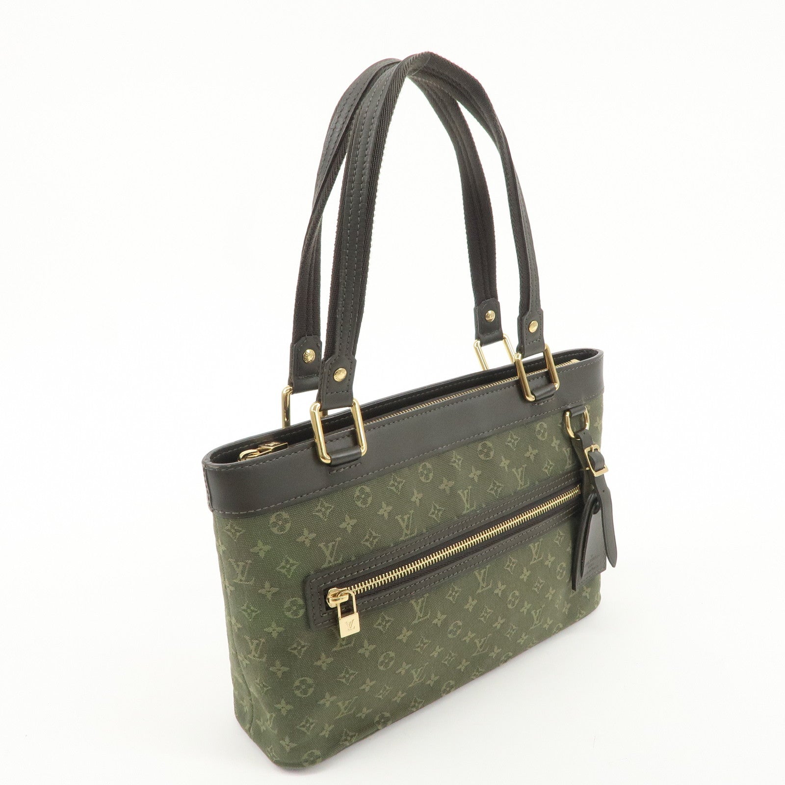 Louis Vuitton Monogram Mini Lucille PM Hand Bag TST Khaki M92682 Used
