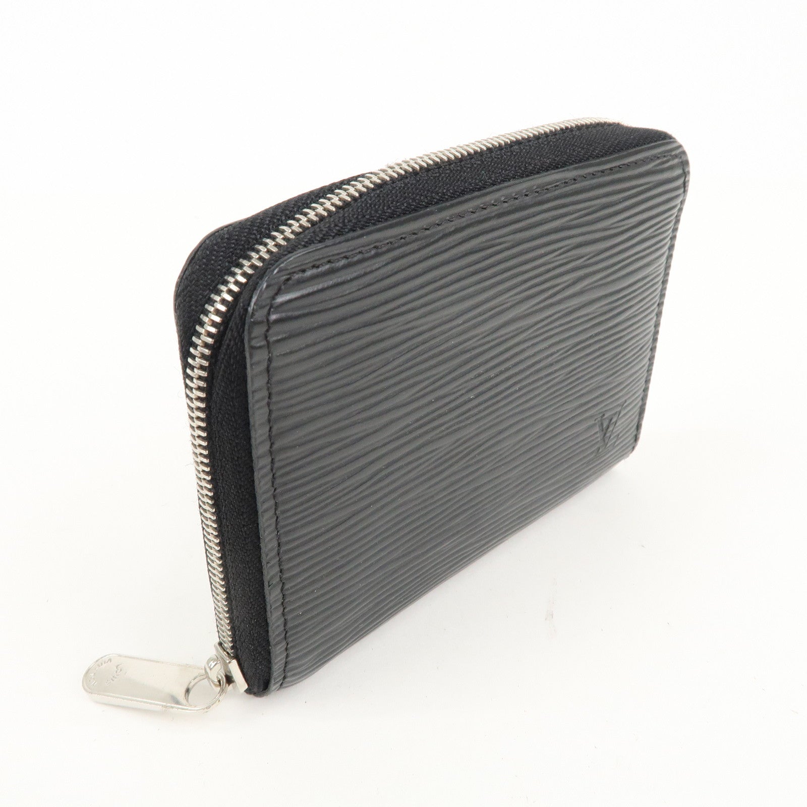 Louis Vuitton Epi Leather Zippy Coin Case Wallet Noir M60152 Used