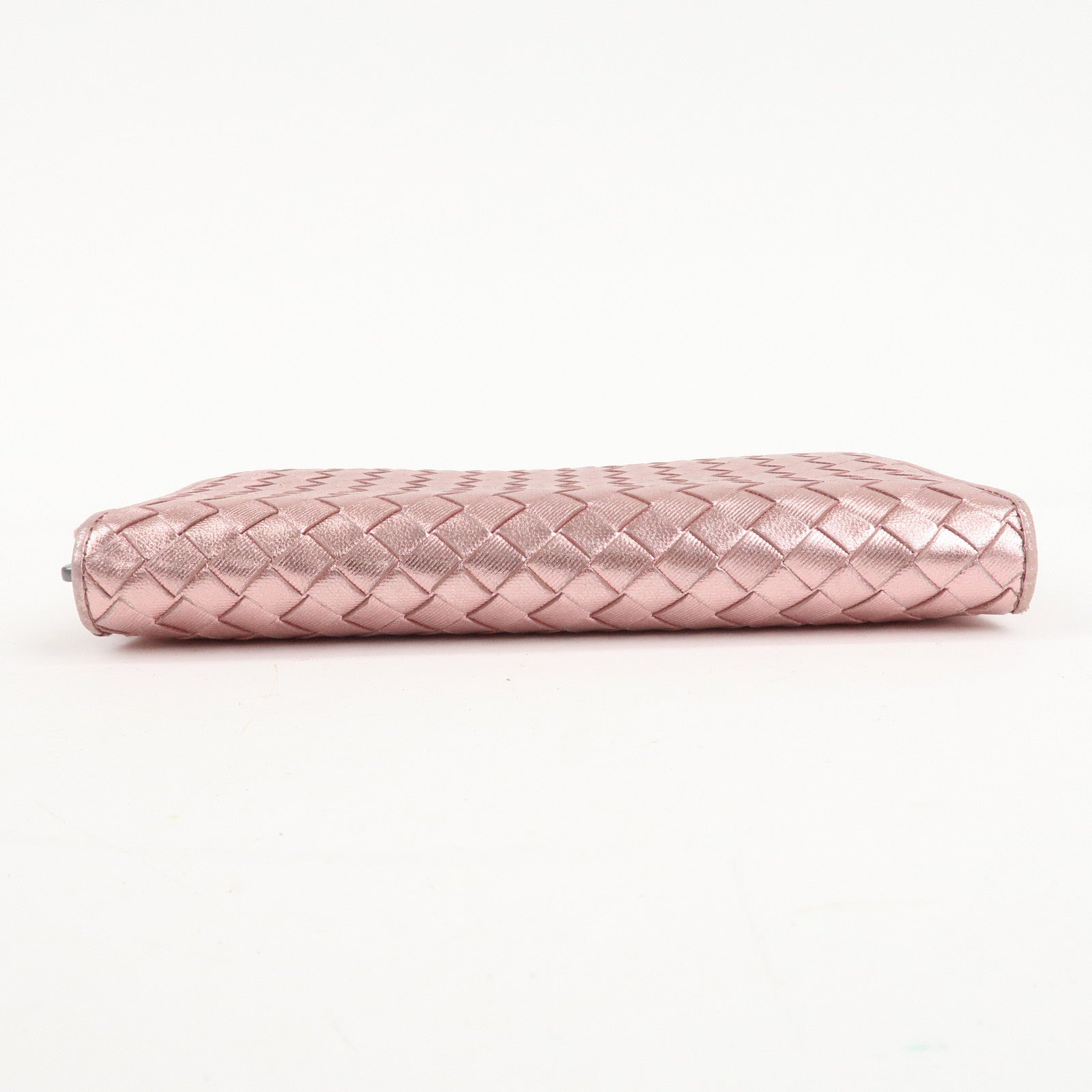 BOTTEGA VENETA Set of 2 Intrecciato Leather Long Wallet 114076 Used