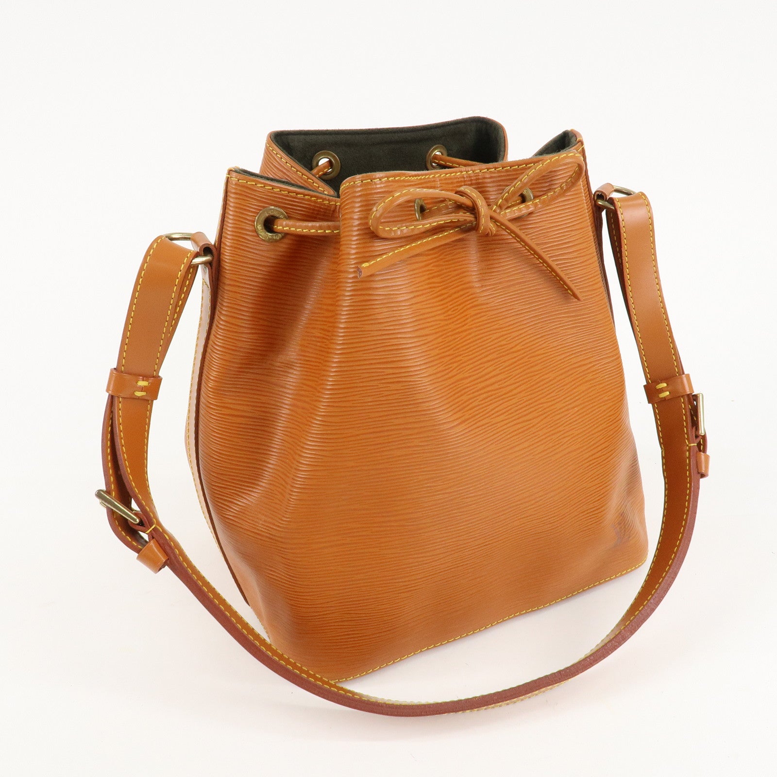 Louis Vuitton Epi Petit Noe Shoulder Bag Zipang Gold M44108 Used