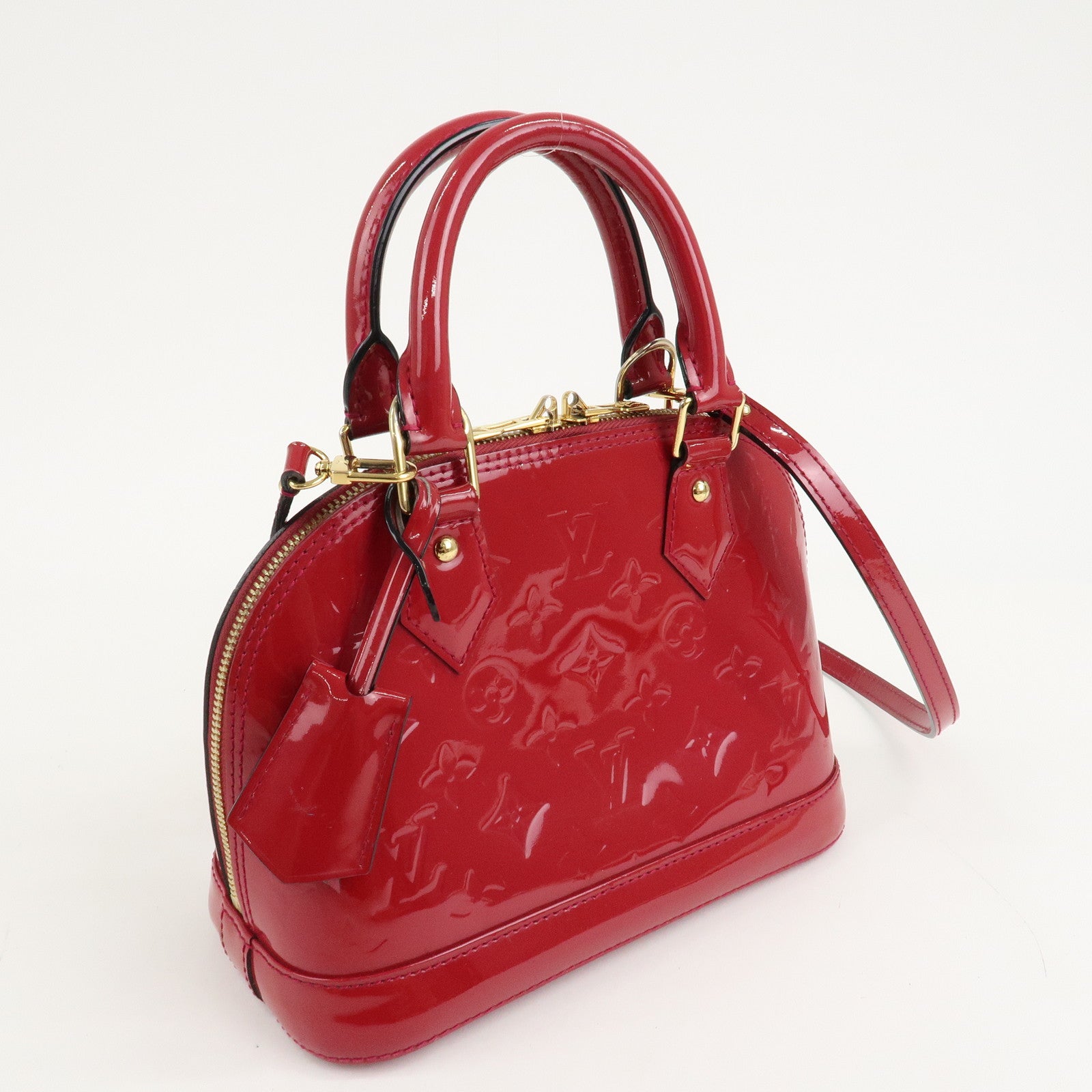 Louis Vuitton Monogram Vernis Alma BB 2Way Bag Rose Indien M91771 Used