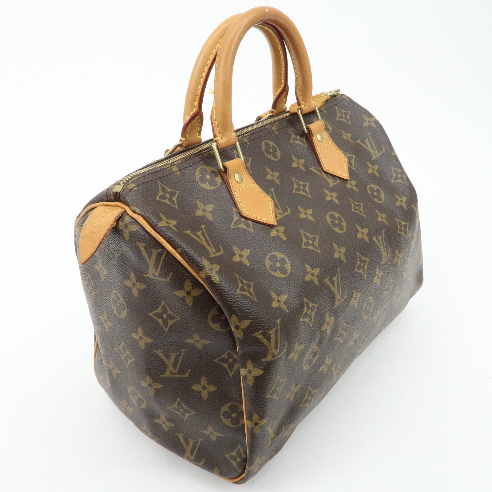 Louis Vuitton Monogram Speedy 30 Hand Bag Boston Bag M41526 Used
