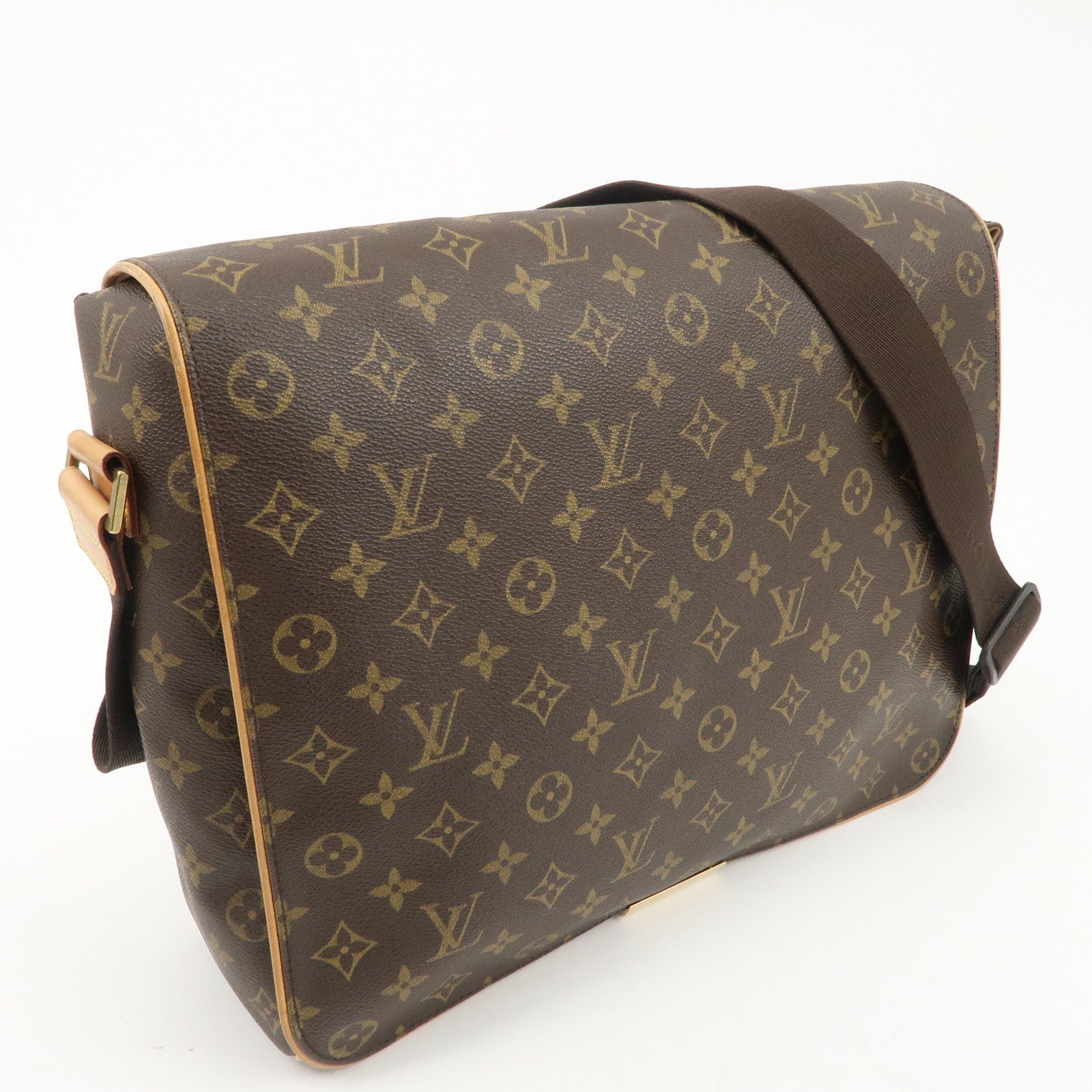 Louis Vuitton Monogram Abbesses Messenger Bag Brown M45257 Used