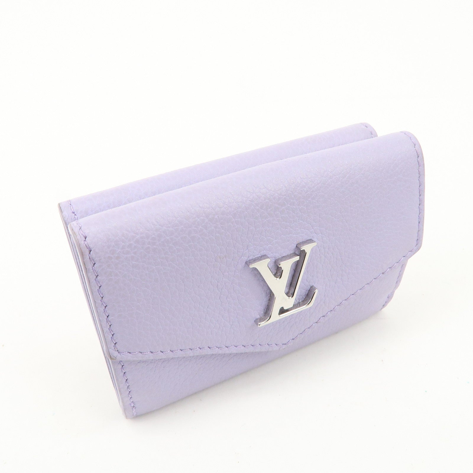 Louis Vuitton Portefeuille Lock Mini Wallet Purple M81887 Used