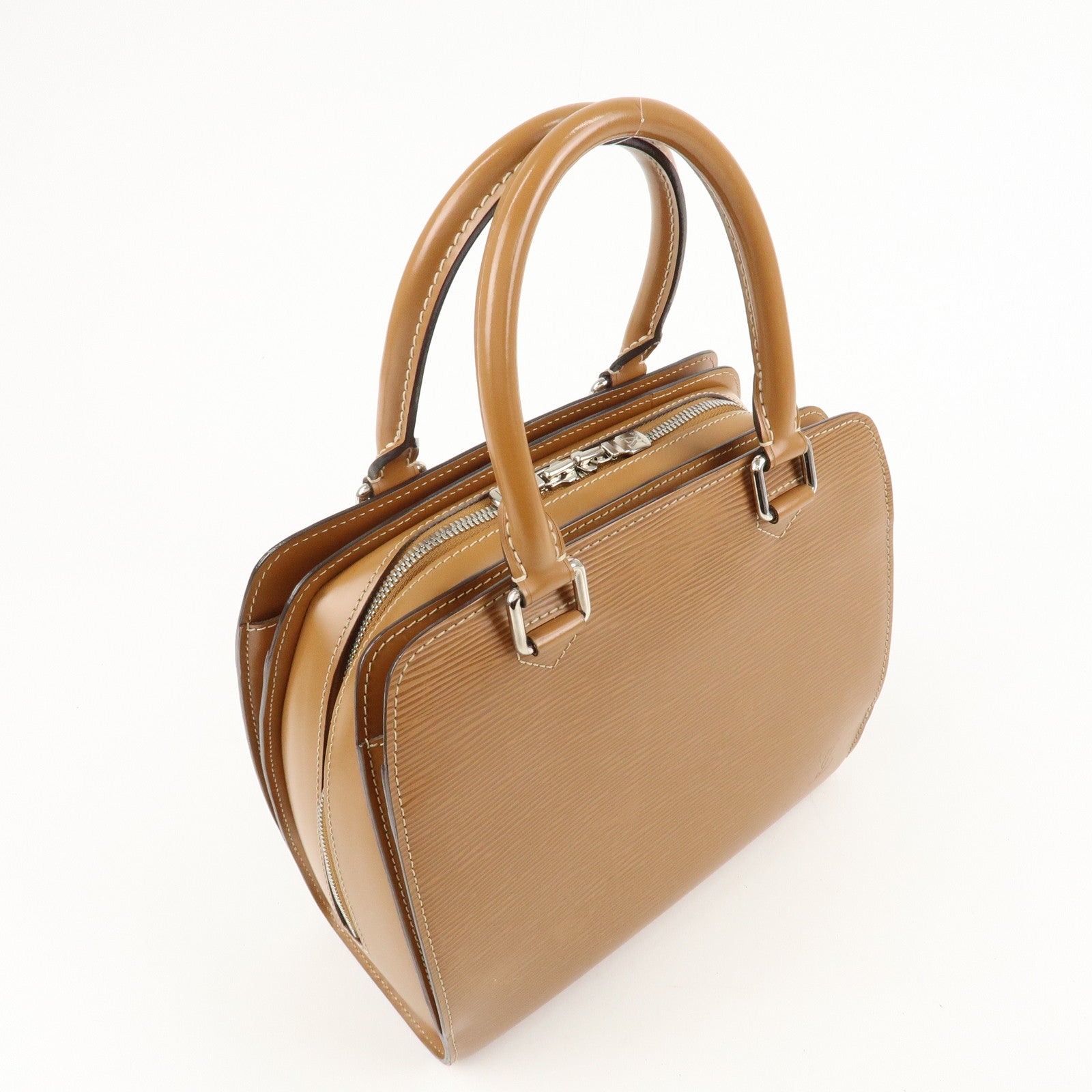 Louis Vuitton Epi Pont Neuf Hand Bag Zipang Gold M5205B Used