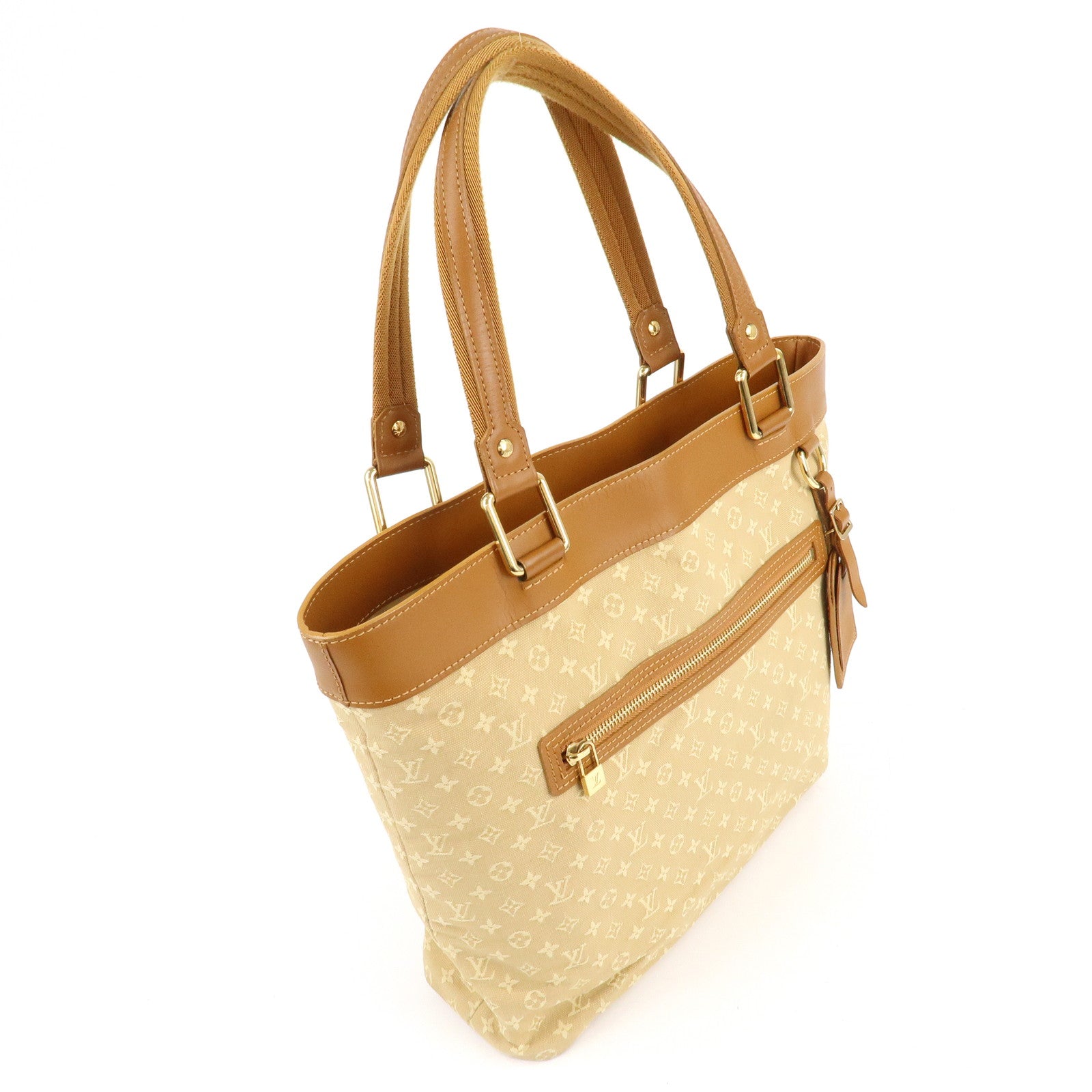Louis Vuitton Monogram Mini Lucille GM Tote Bag Beige M92683 Used