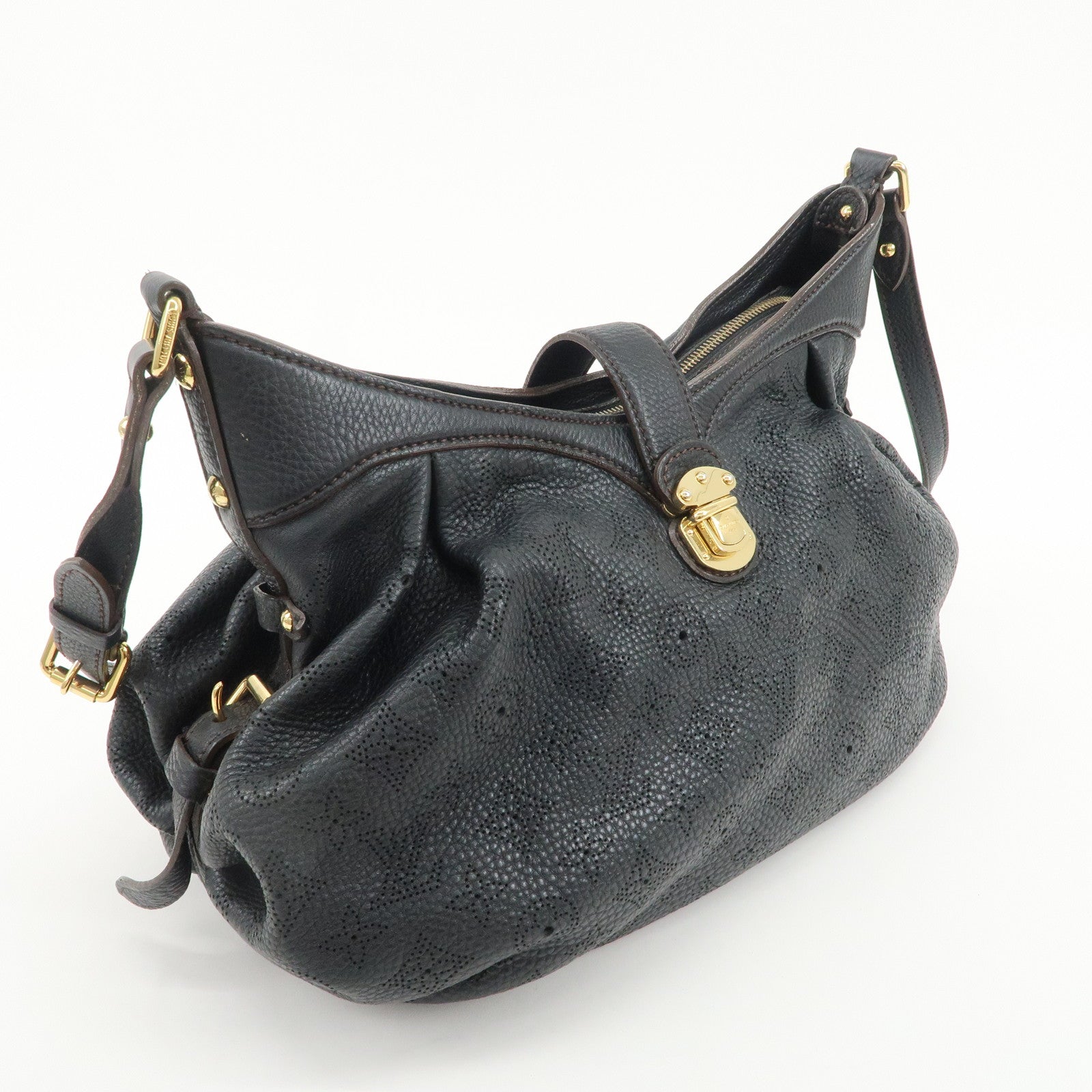 Louis Vuitton Monogram Mahina XS Shoulder Bag Black M95660 Used