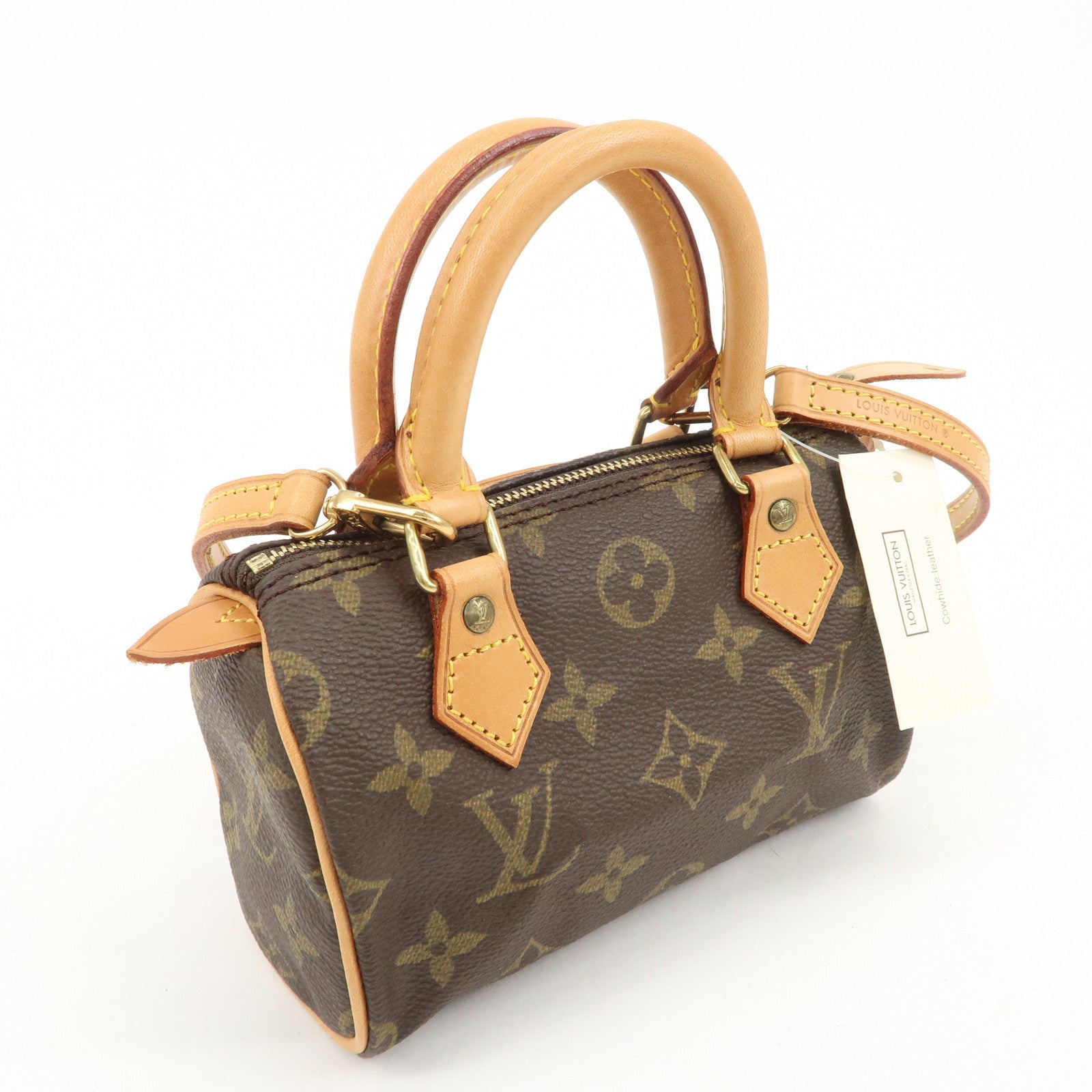 Louis Vuitton Monogram Mini Speedy & Strap M41534 J00145 Used