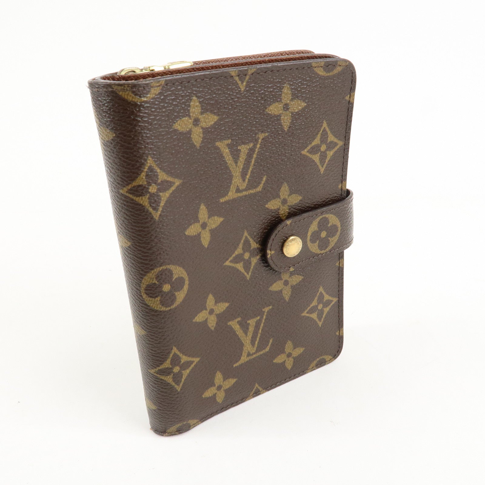 Louis Vuitton Monogram Porte Papier Zip Bi-fold Wallet M61207 Used