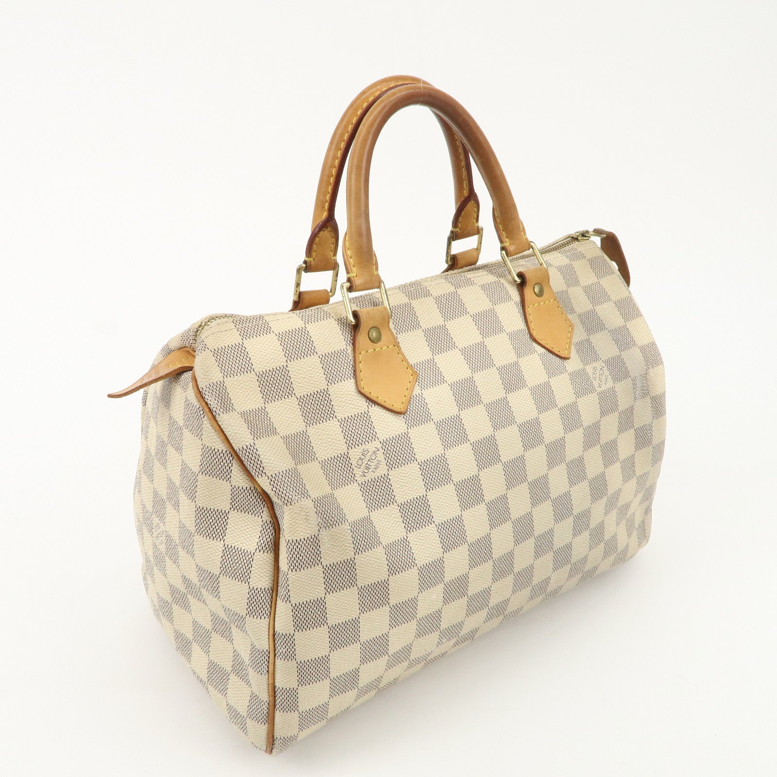 Louis Vuitton Damier Azur Speedy 30 Hand Bag Boston Bag N41533 Used
