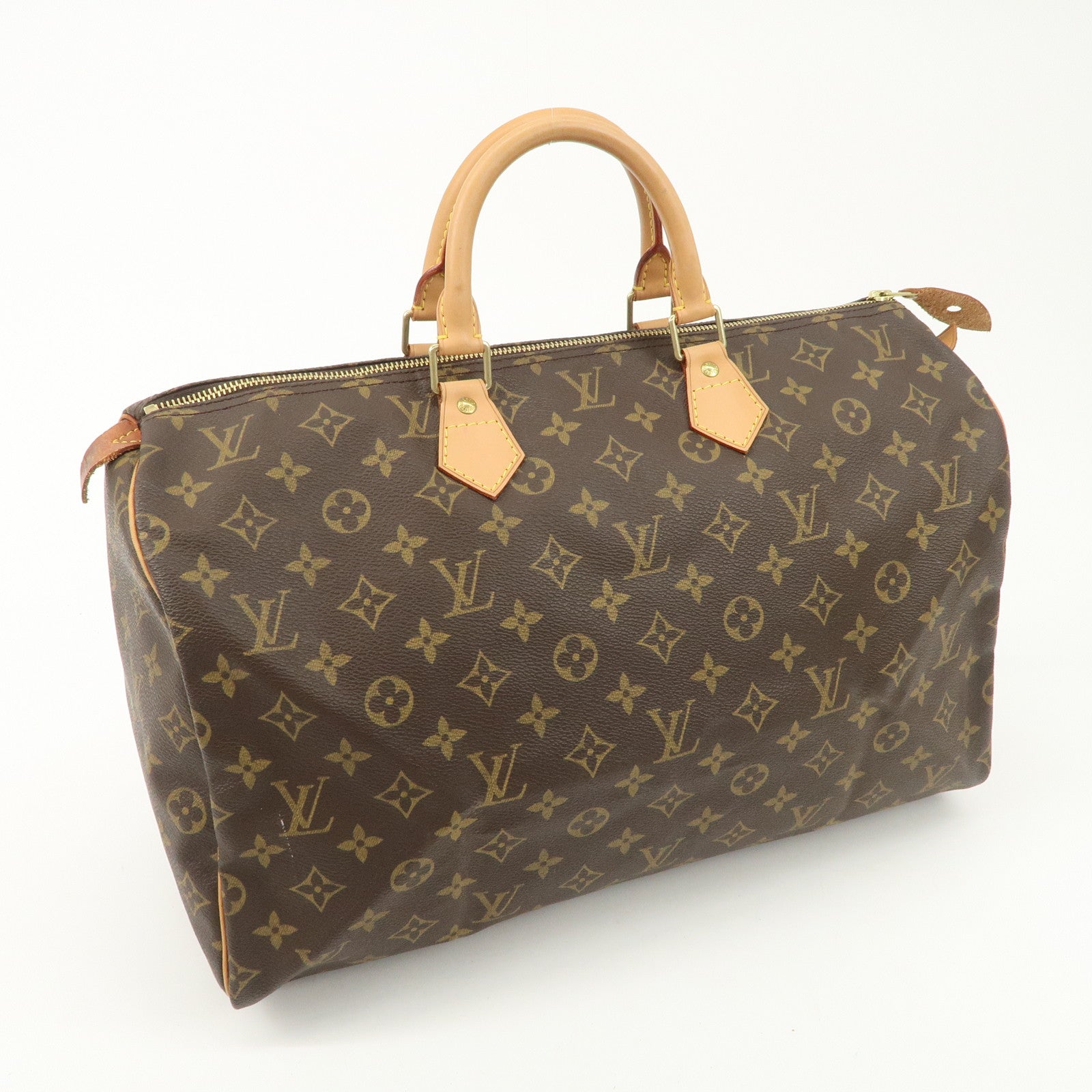Louis Vuitton Monogram Speedy 40 Hand Bag Boston Bag M41522 Used