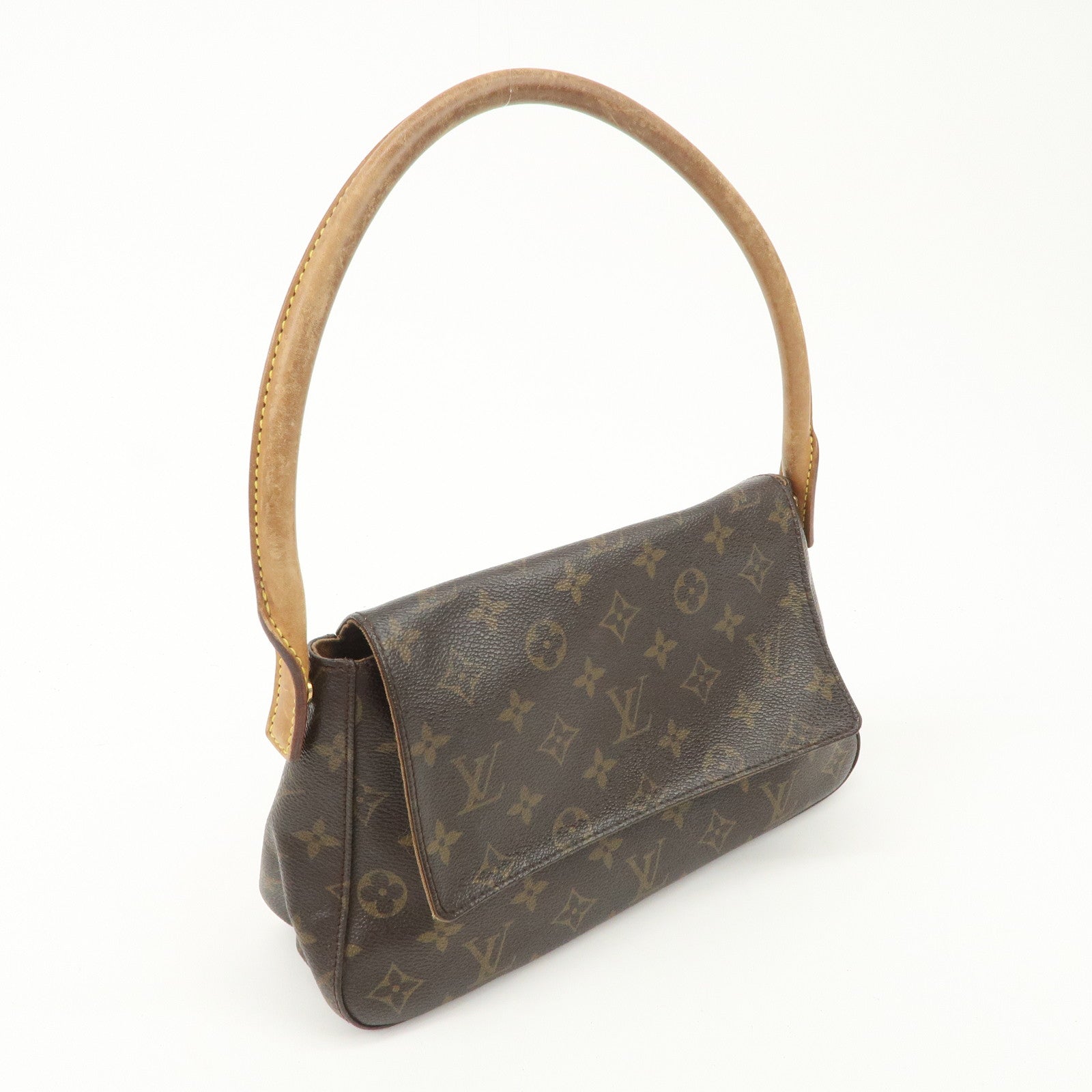 Louis Vuitton Monogram Mini Looping Shoulder Bag Hand Bag M51147 Used