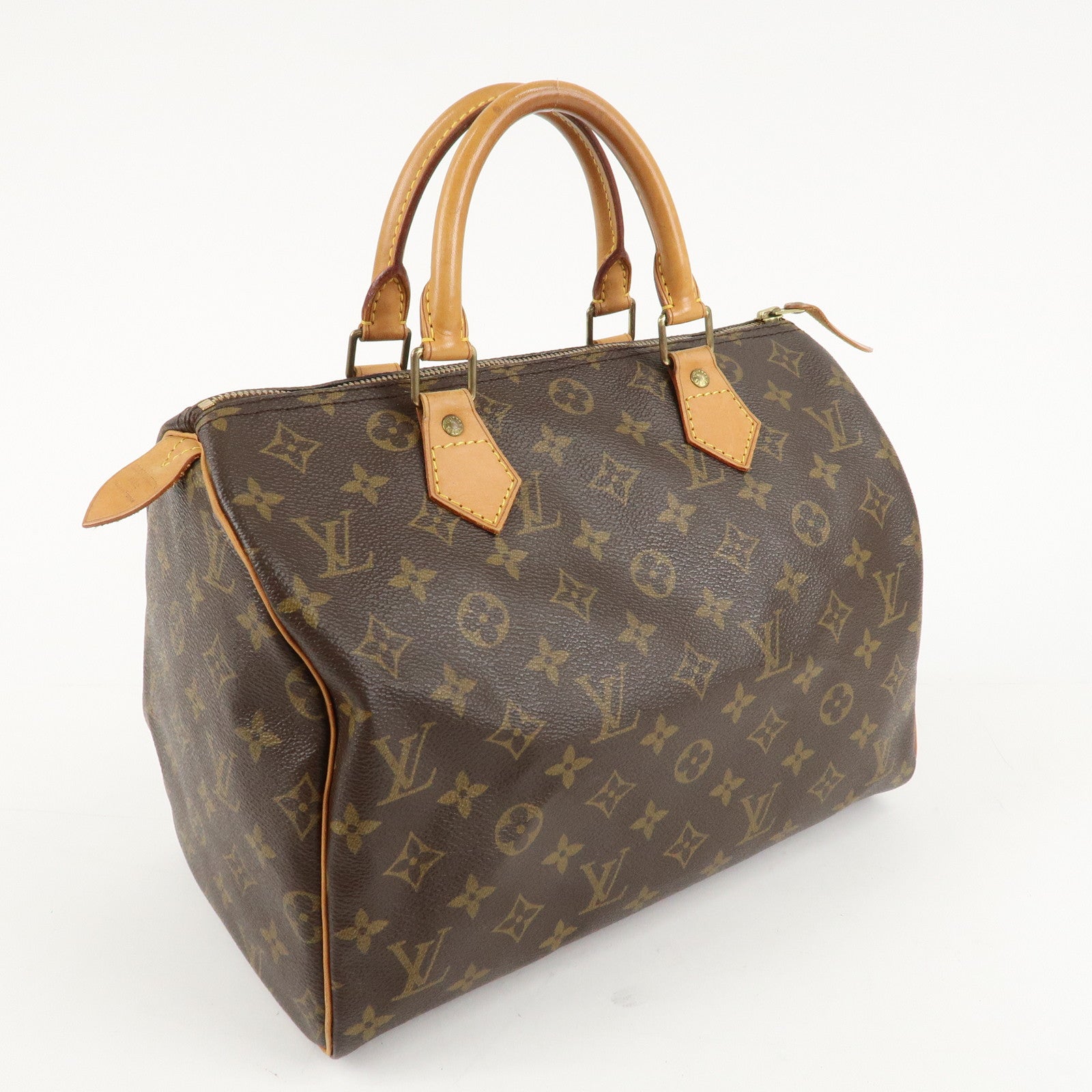 Louis Vuitton Monogram Speedy 30 Hand Bag Boston Bag M41526 Used