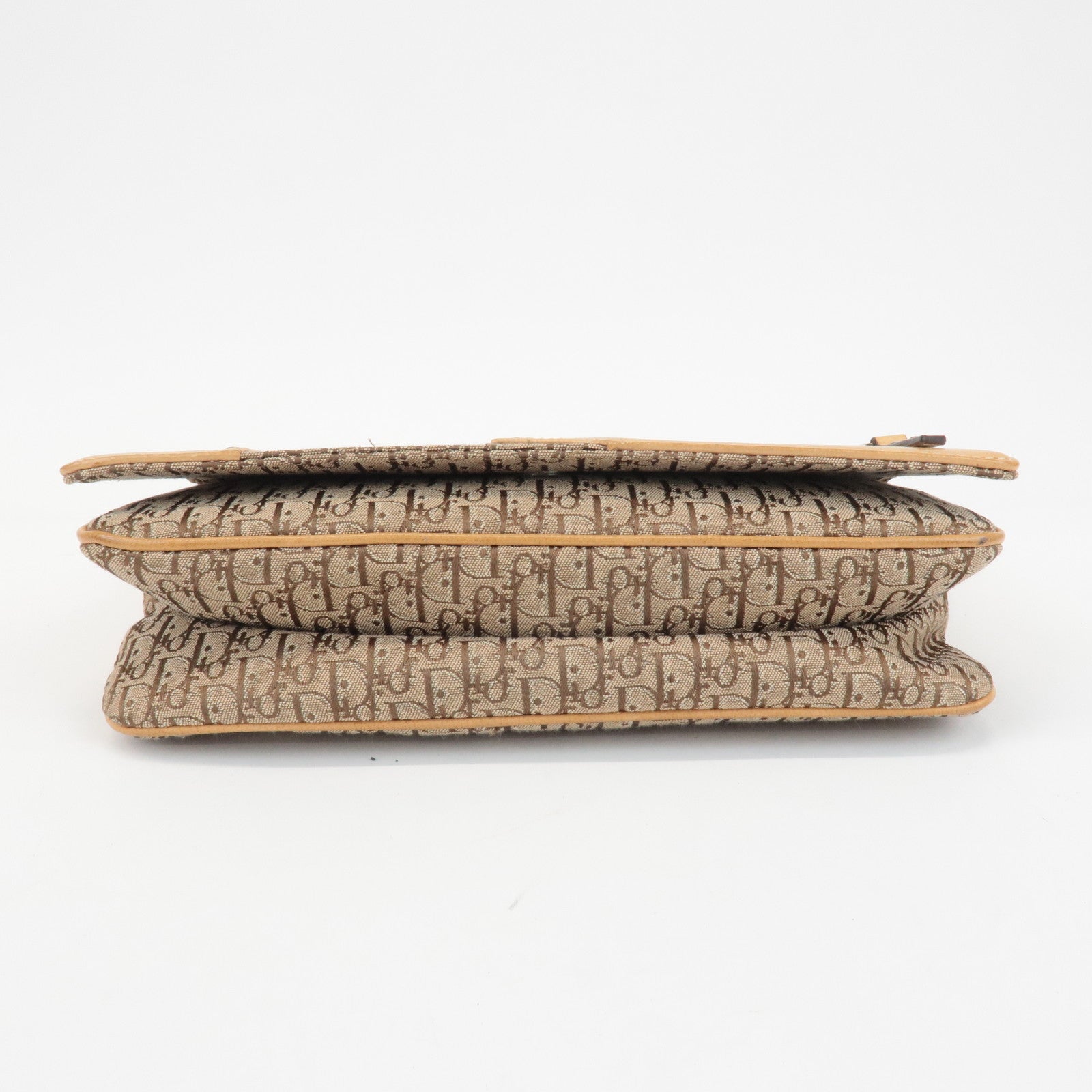 Christian Dior Street Chic Trotter Canvas Leather Shoulder Bag Used