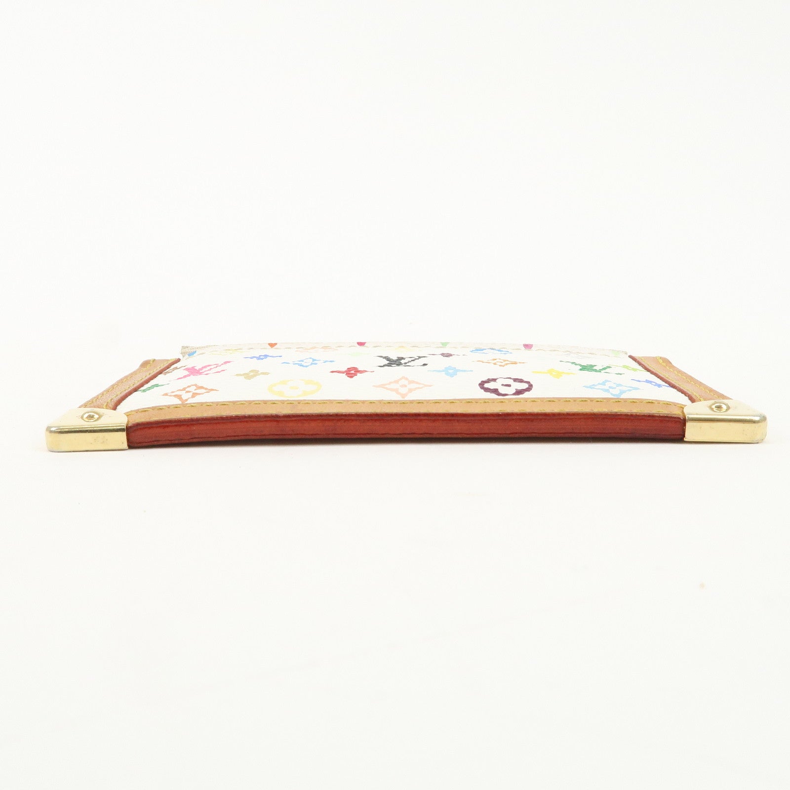 Louis Vuitton Monogram Multicolor Pochette Cles Blanc M92655 Used