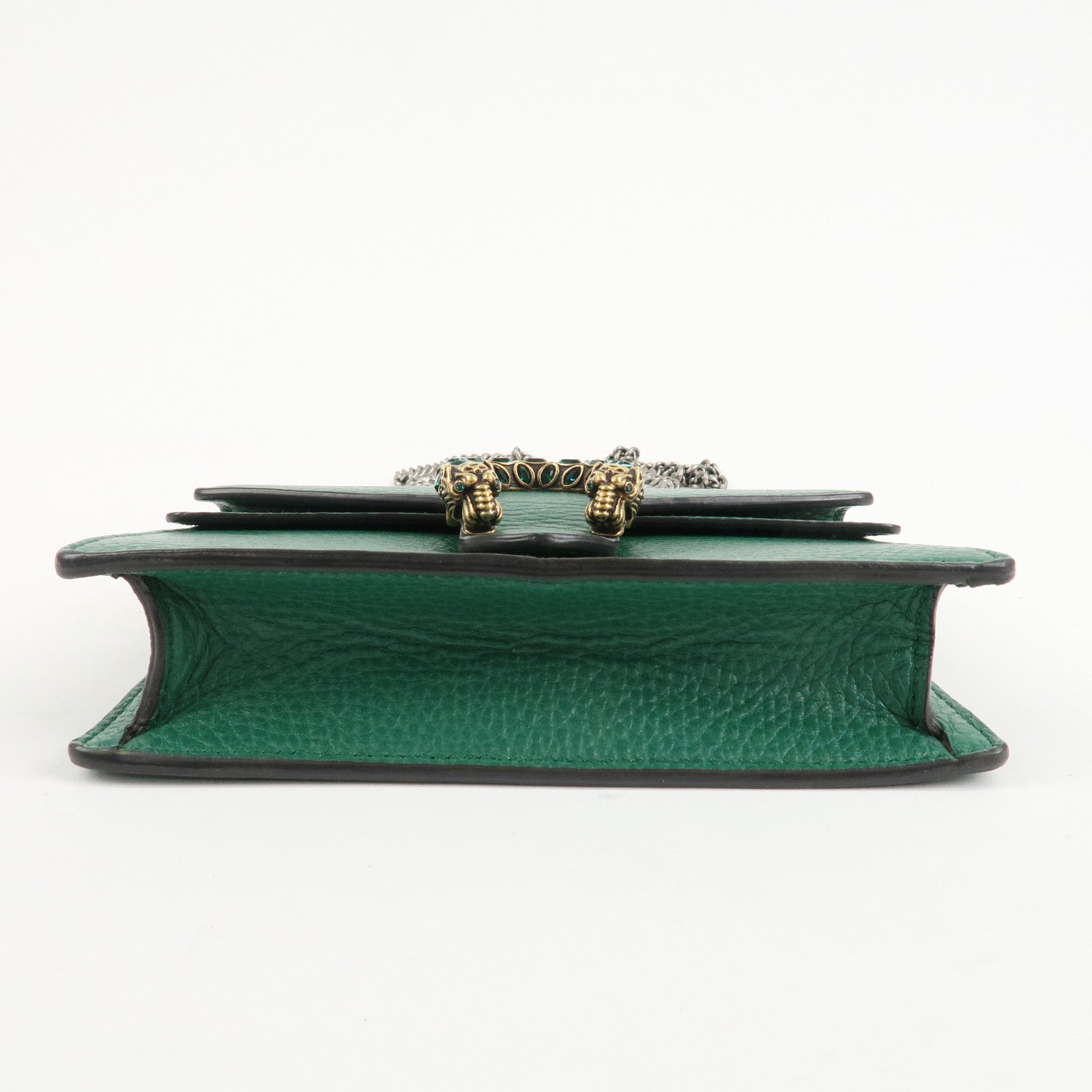 GUCCI Dionysus Leather Chain Shoulder Bag Green 476432 Used
