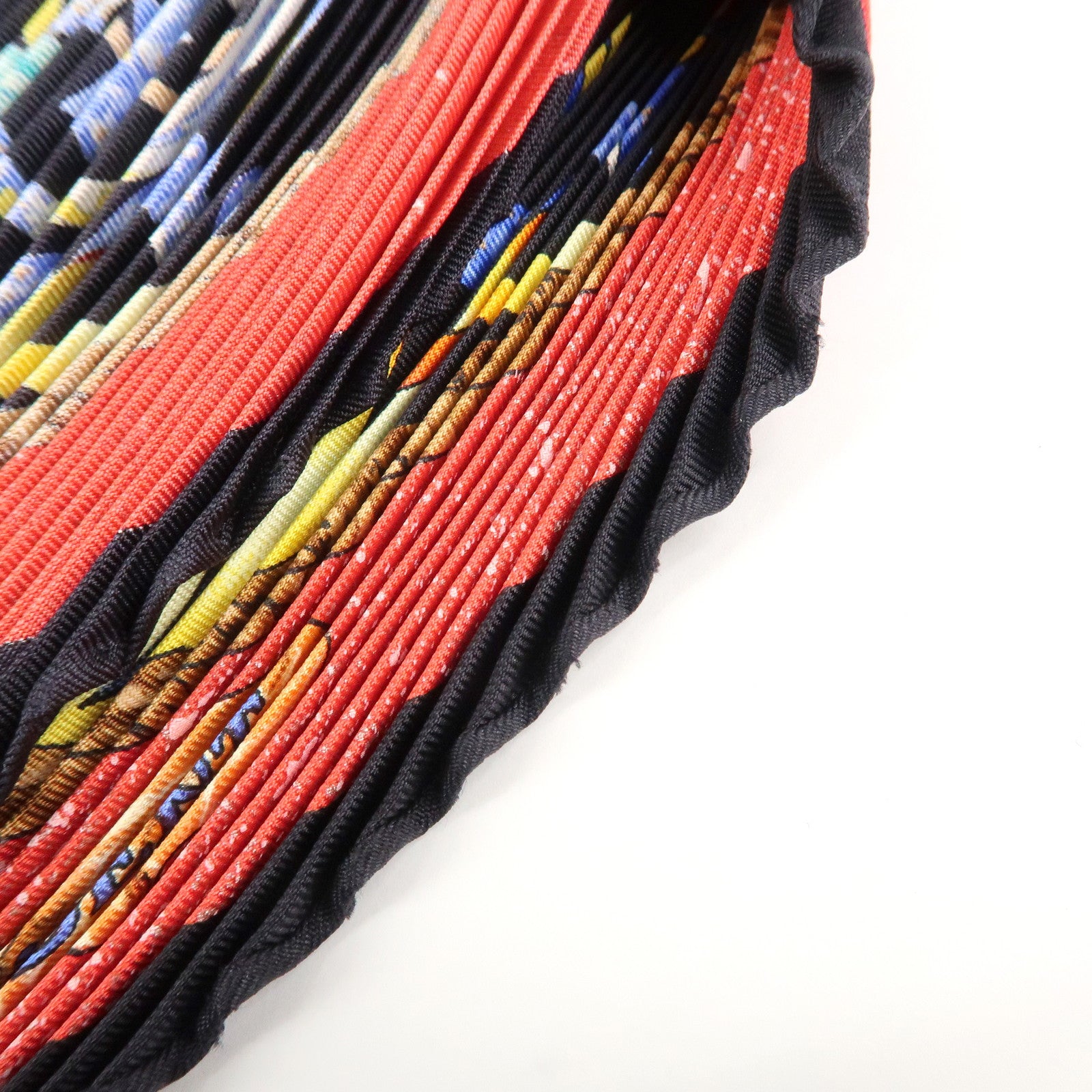 HERMES Silk 100% Pleats Carre PIERRES d' ORIENT et OGGIDENT Scarf Used