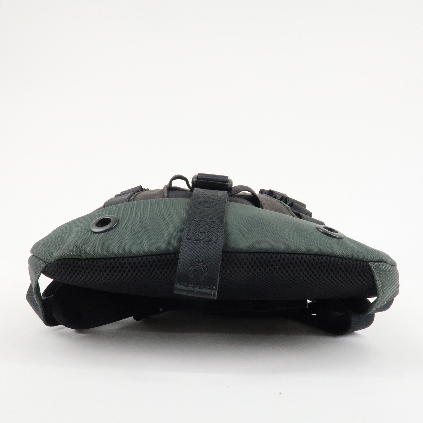 CHANEL CHANEL Sports Canvas Backpack Black Green Used