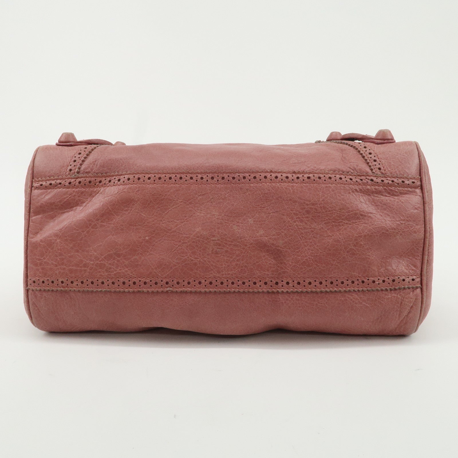 BALENCIAGA Leather Giant Velo 2Way Bag Hand Bag Pink 258045 Used