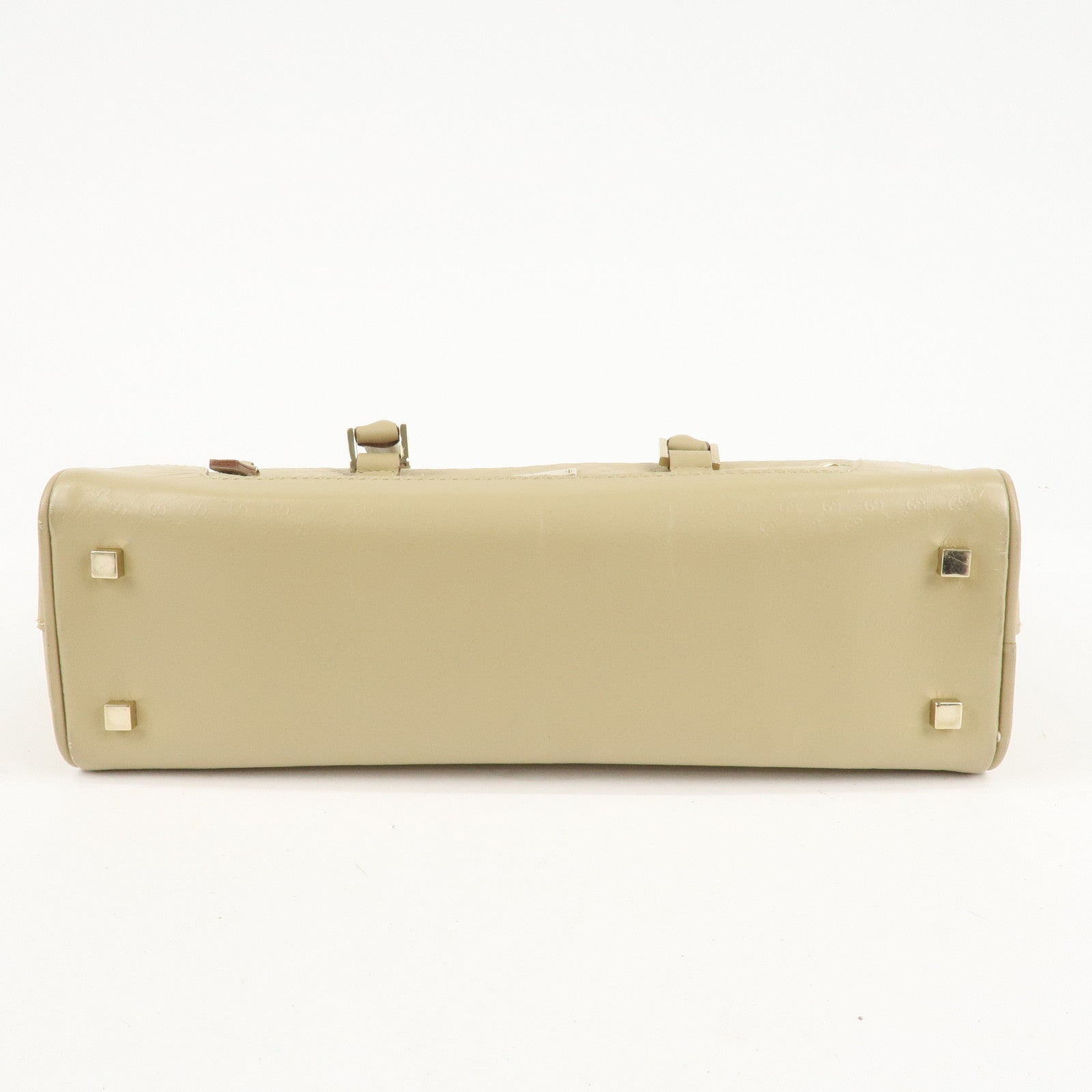 GUCCI Micro Guccissima Leather Hand Bag Beige 000.0852.2123 Used