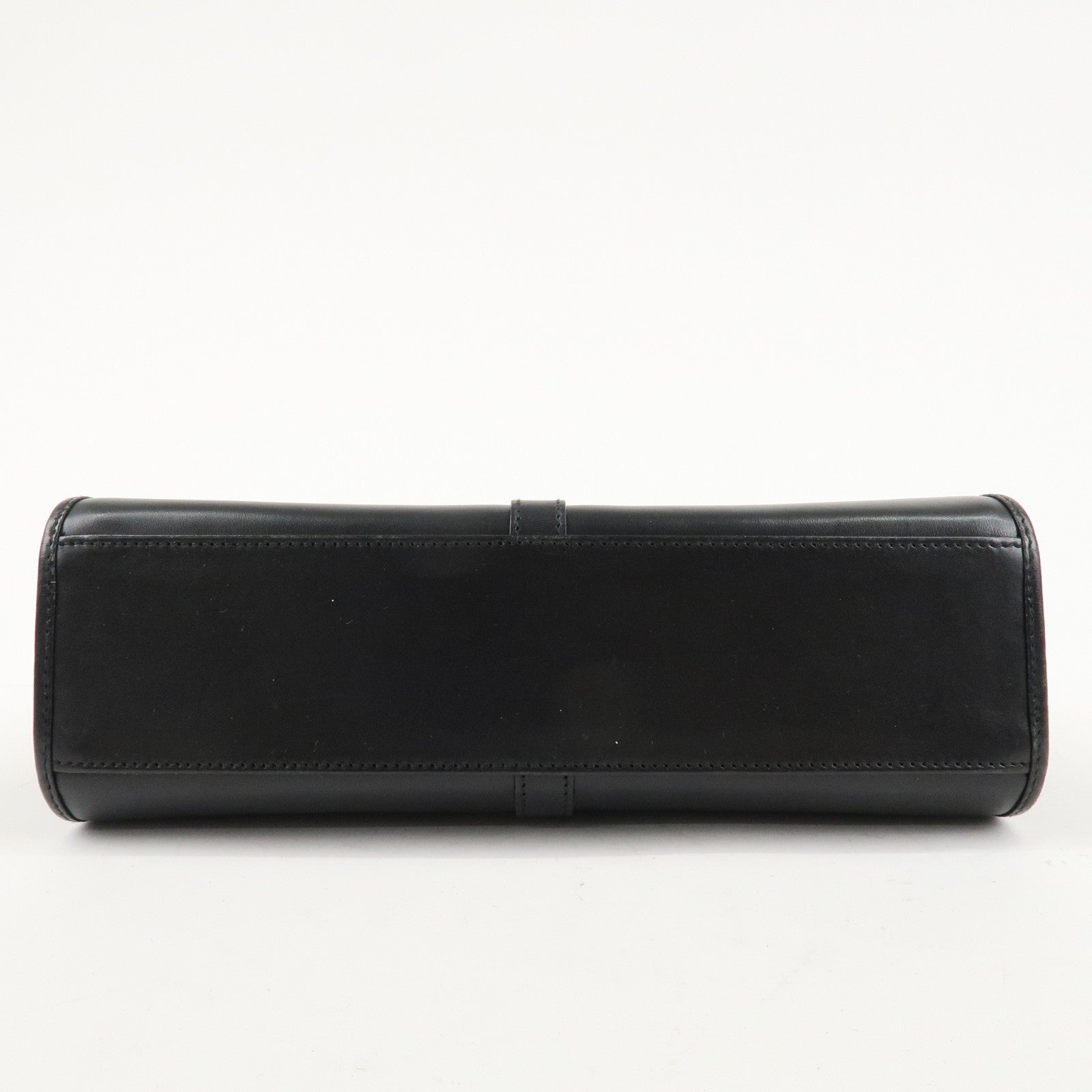 GUCCI Jackie Leather Shoulder Bag Black 002.1068 Used