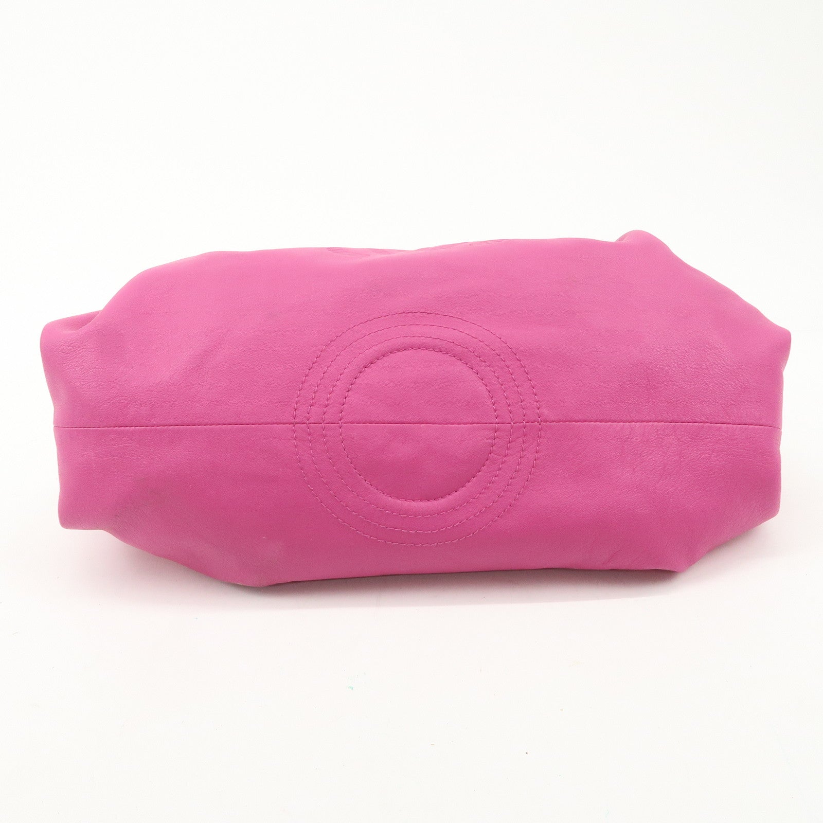 LOEWE Anagram Leather Nappa Aire Hand Bag Pink Used