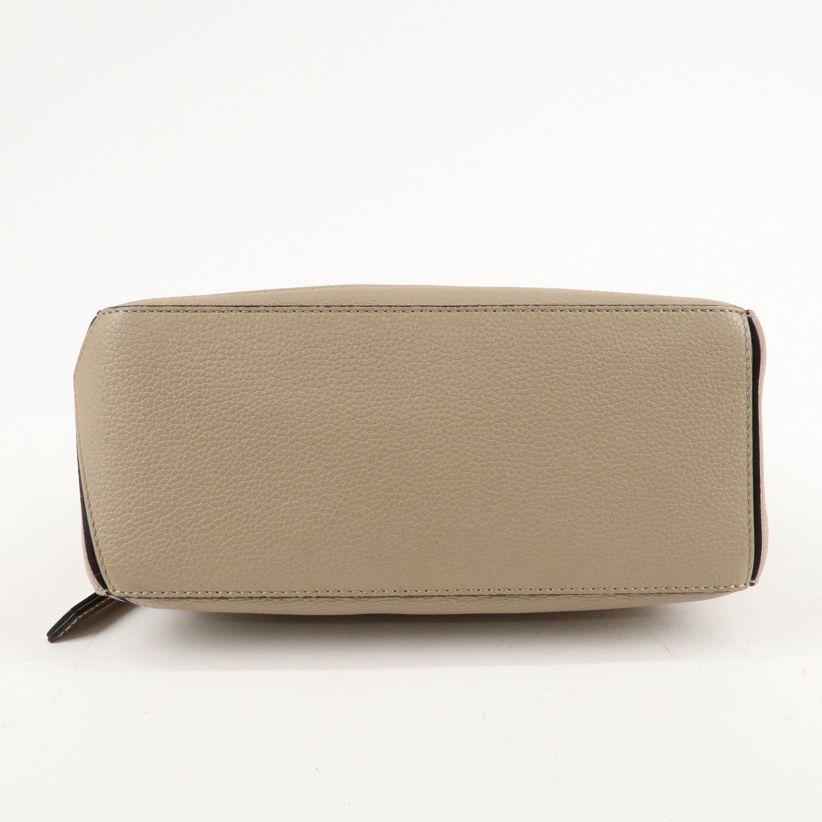 LOEWE Leather Puzzle Bag Small 2Way Bag Hand Bag Beige Used