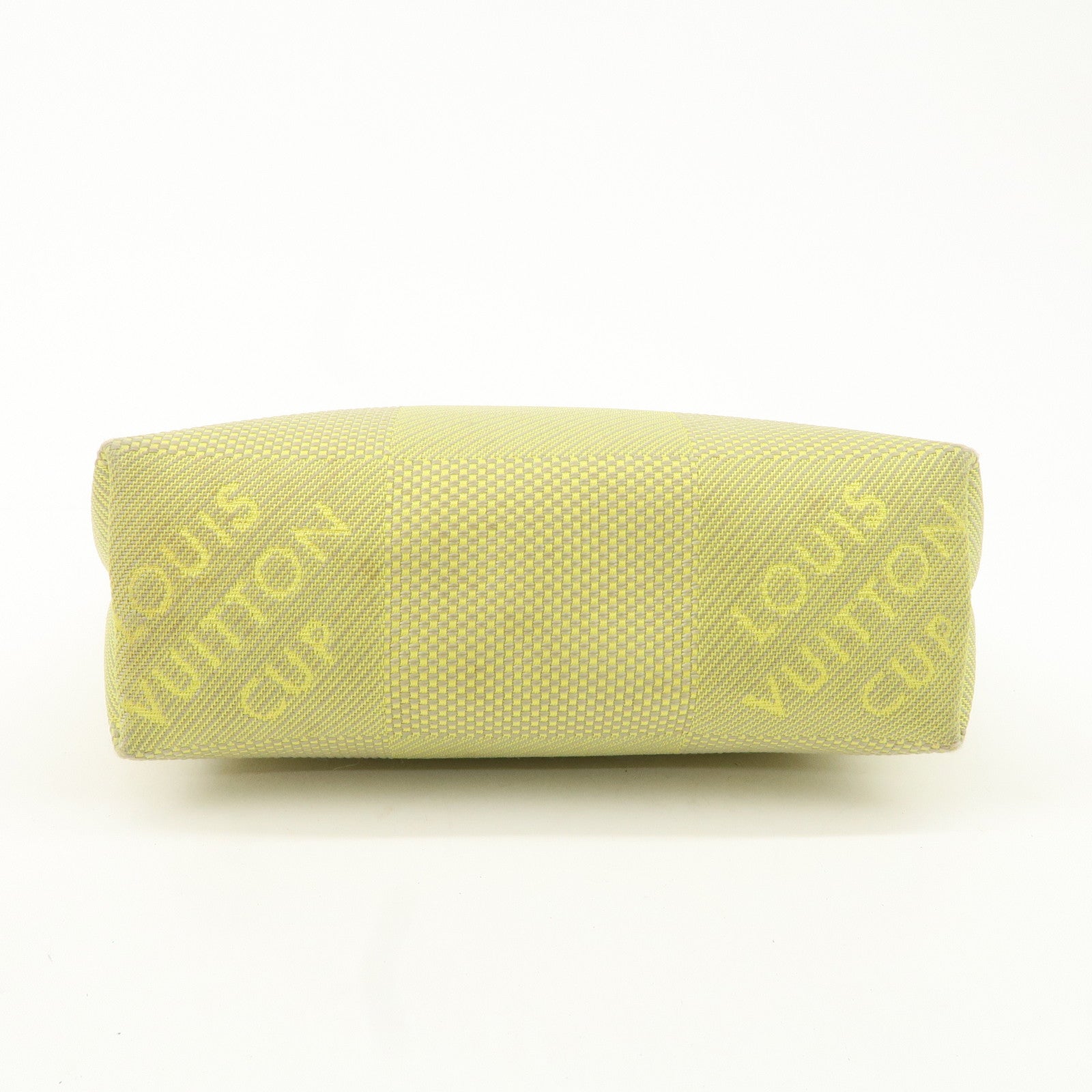 Louis Vuitton Damier Geant Volunteer Pouch Lime Yellow Used