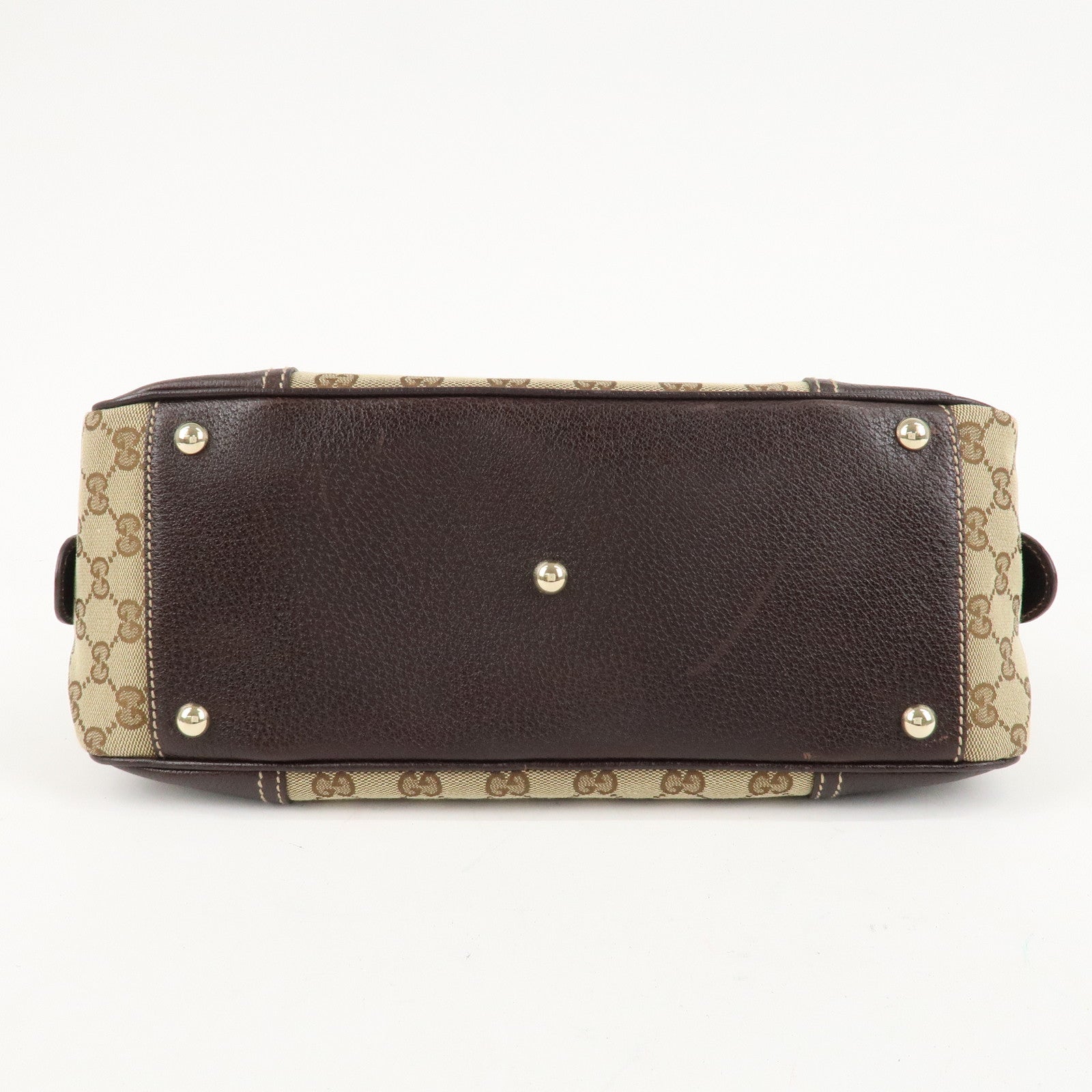 GUCCI Princy Sherry GG Canvas Leather Shoulder Bag Hand Bag 161720 Used