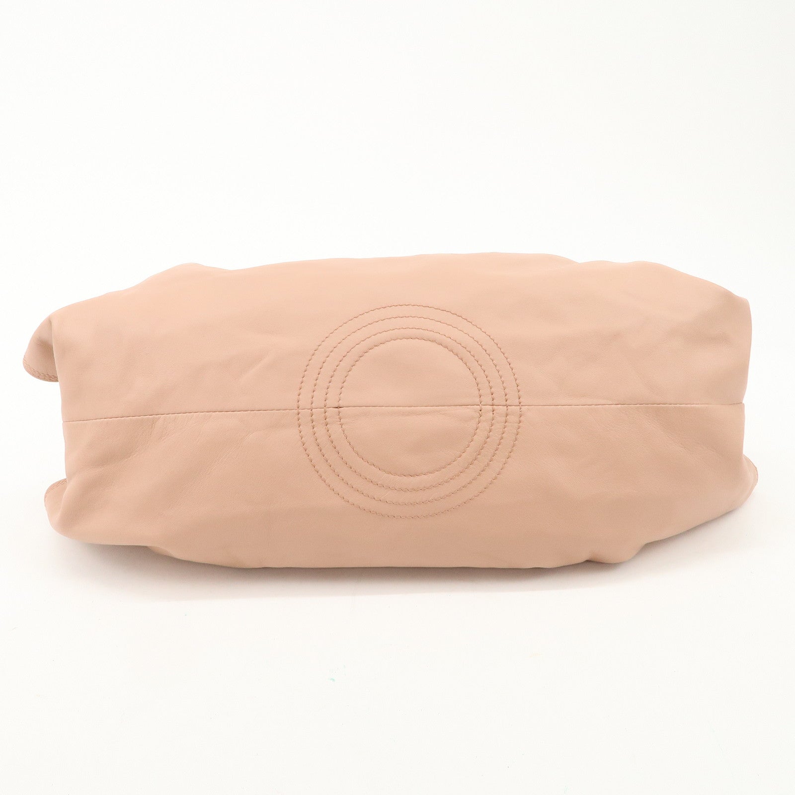 LOEWE Anagram Leather Nappa Aire Hand Bag Pink Used