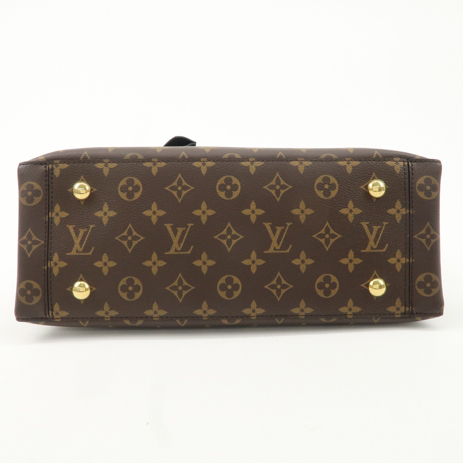 Louis Vuitton Monogram Flower Tote 2Way Hand Bag Noir M43550 Used