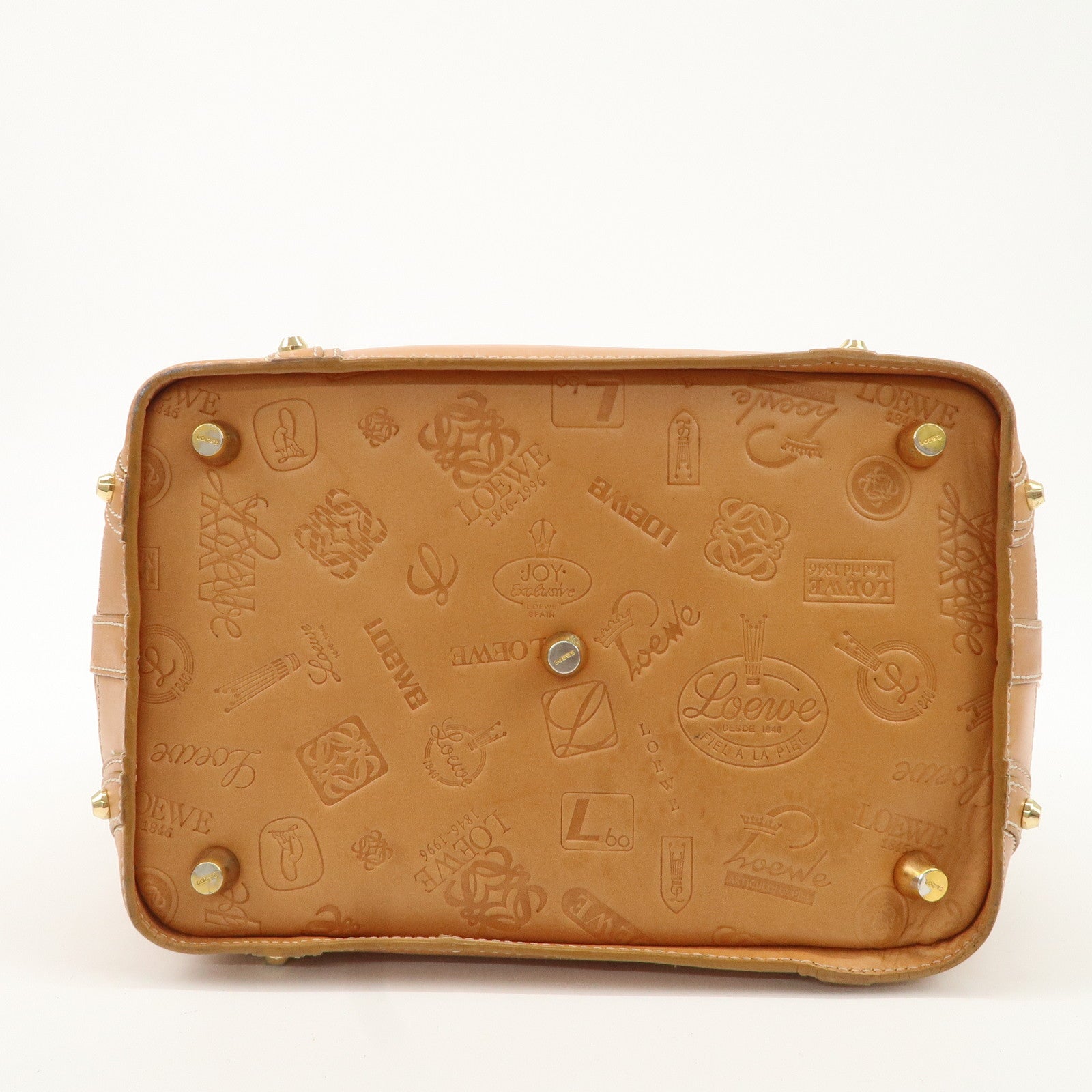 LOEWE Leather Doctor's Bag Boston Bag 160th Anniversary Used