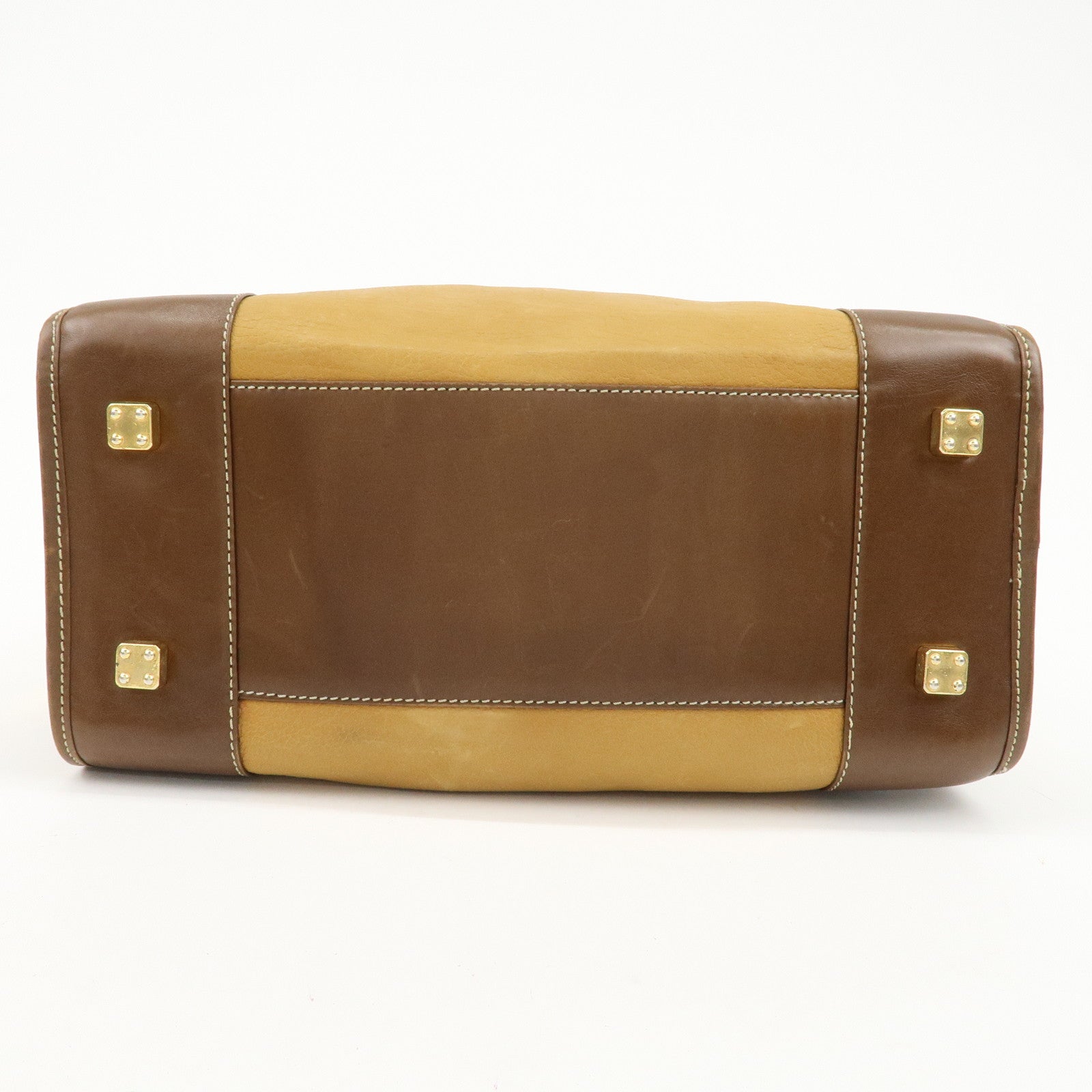 LOEWE Anagram Suede Leather Amazona 32 Hand Bag Brown Used