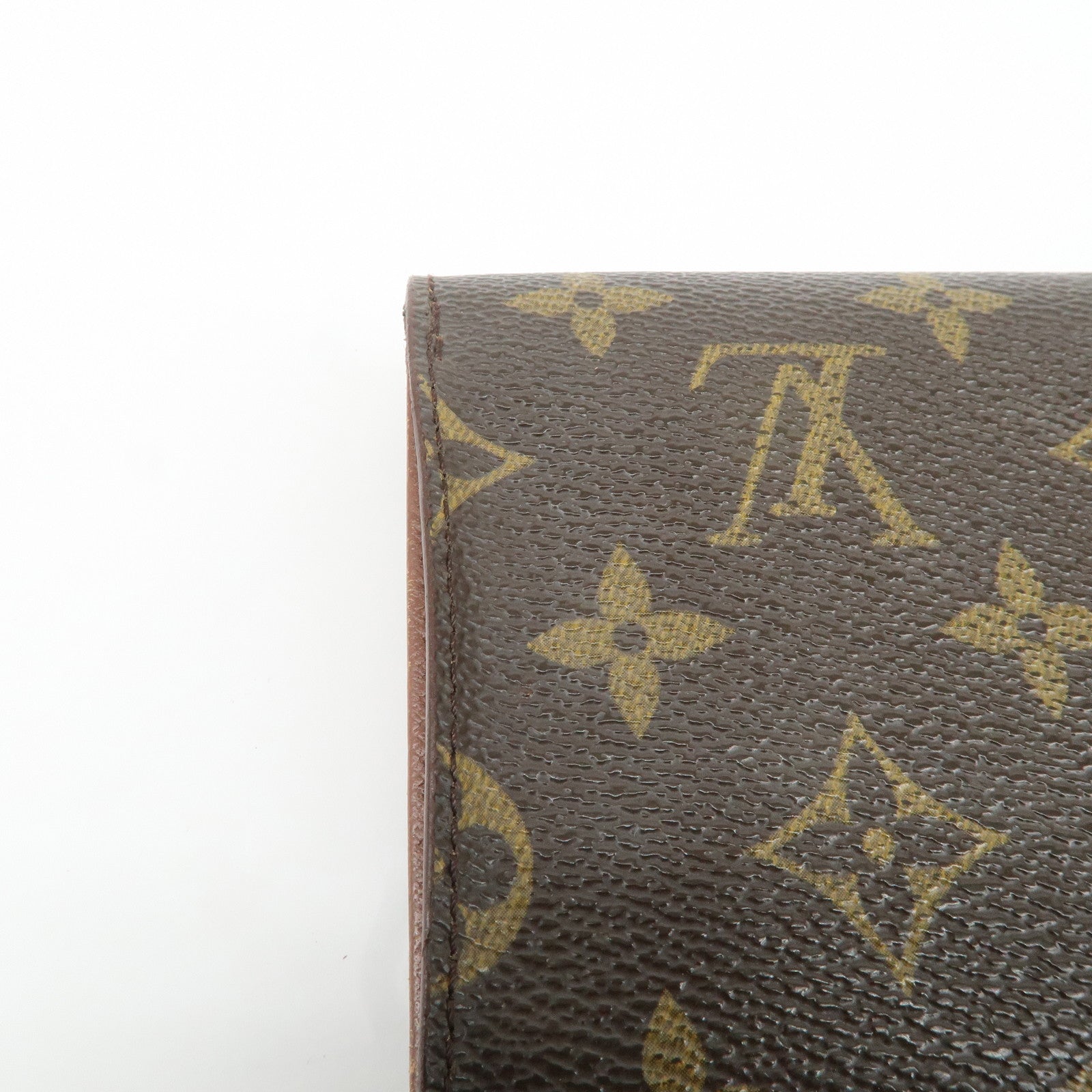 Louis Vuitton Monogram Set of 2 Long Wallet M61202 M61207 Used
