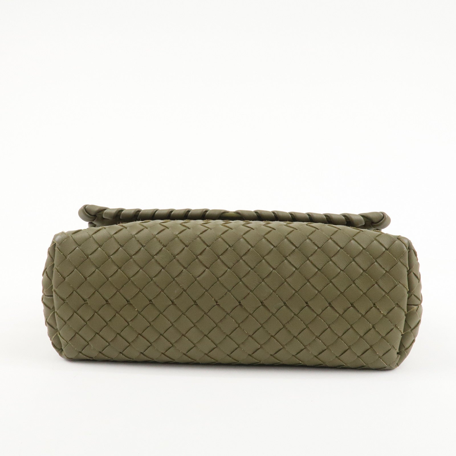 BOTTEGA VENETA Intrecciato Leather Olympia Chain Shoulder Bag Used