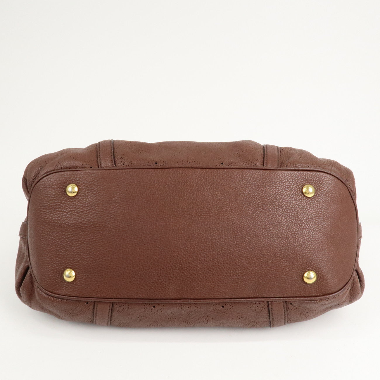 Louis Vuitton Monogram Mahina Lunar Hand Bag GM Acajou M95970 Used