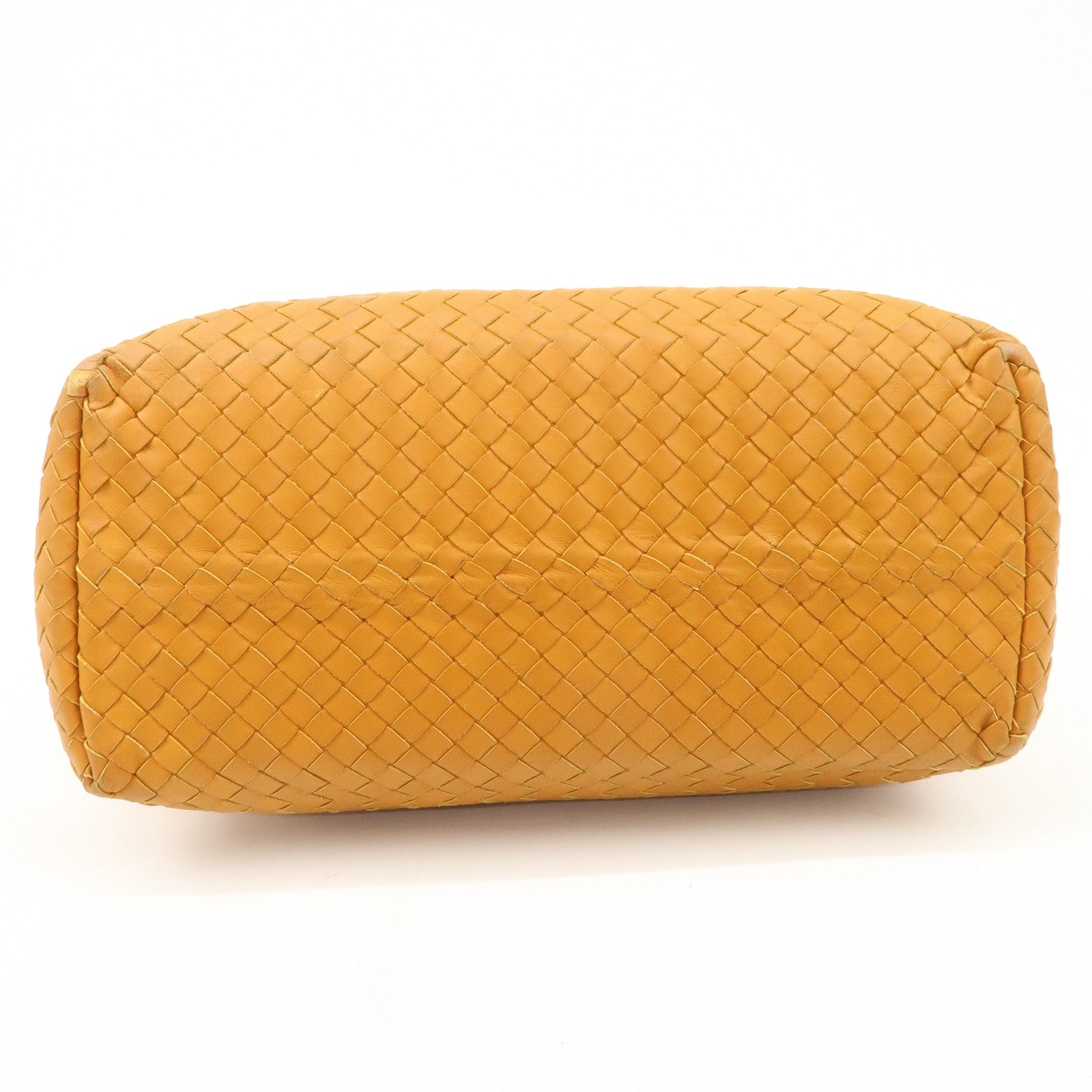 Bottega Veneta Intrecciato leather Tote Bag Orange 179320 Used